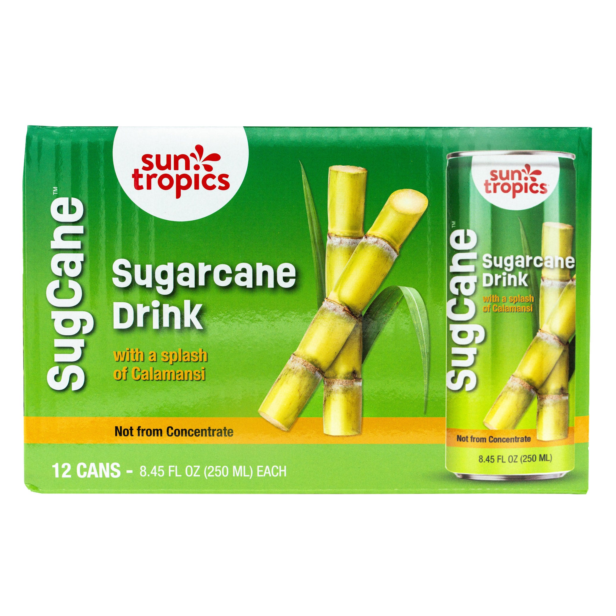 SUN TROPICS SUGARCANE DRINK 12 CANS 8.45 OUNCES EA