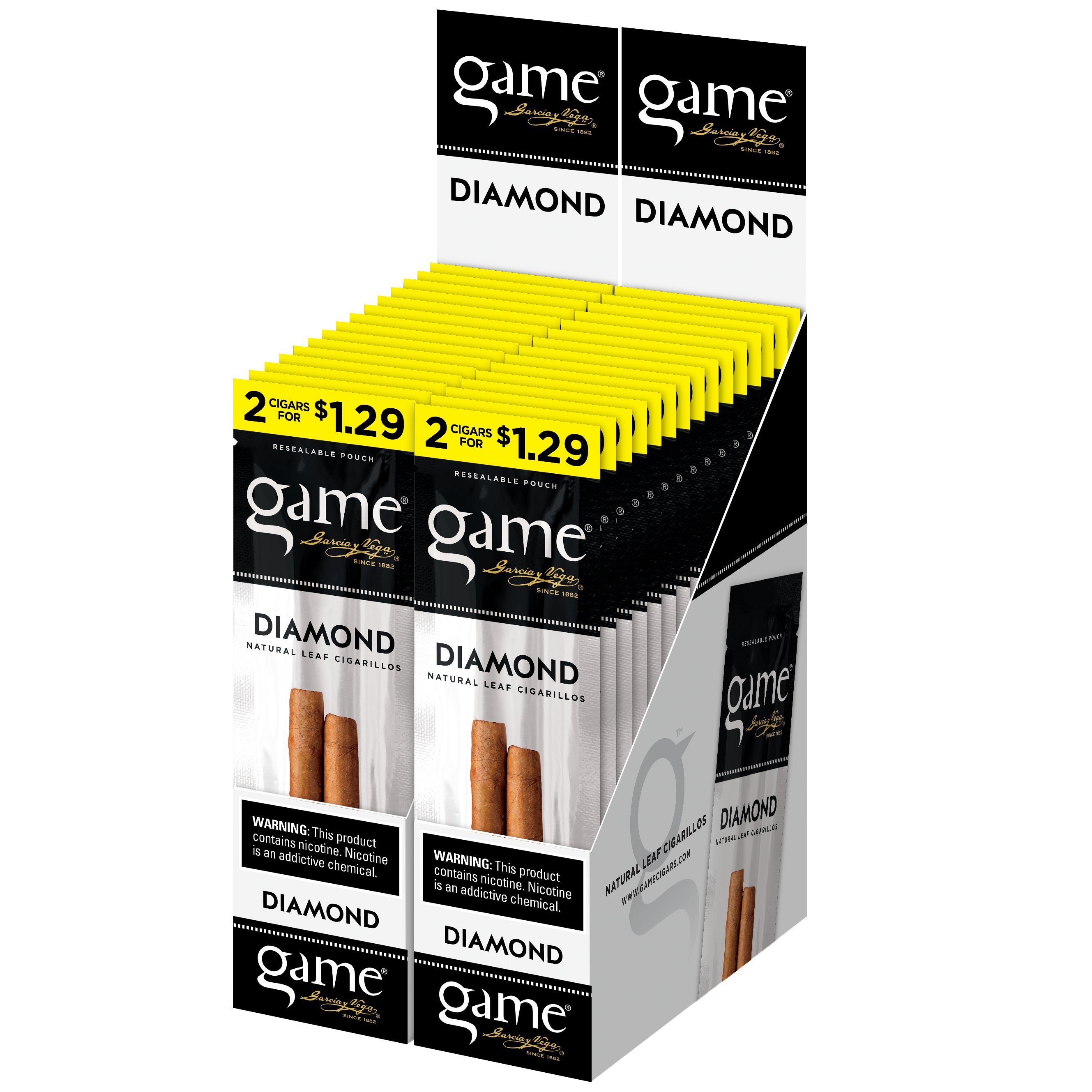 GAME FOILFRESH FLAVOR CIGARILLOS DIAMOND 30 CT 2/$1.29