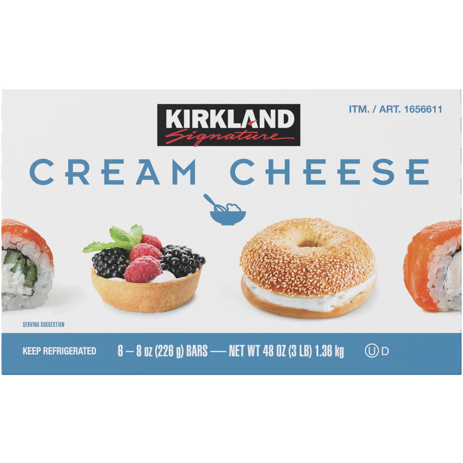 KIRKLAND SIGNATURE CREAM CHEESE 6/8 OZ - Image 1