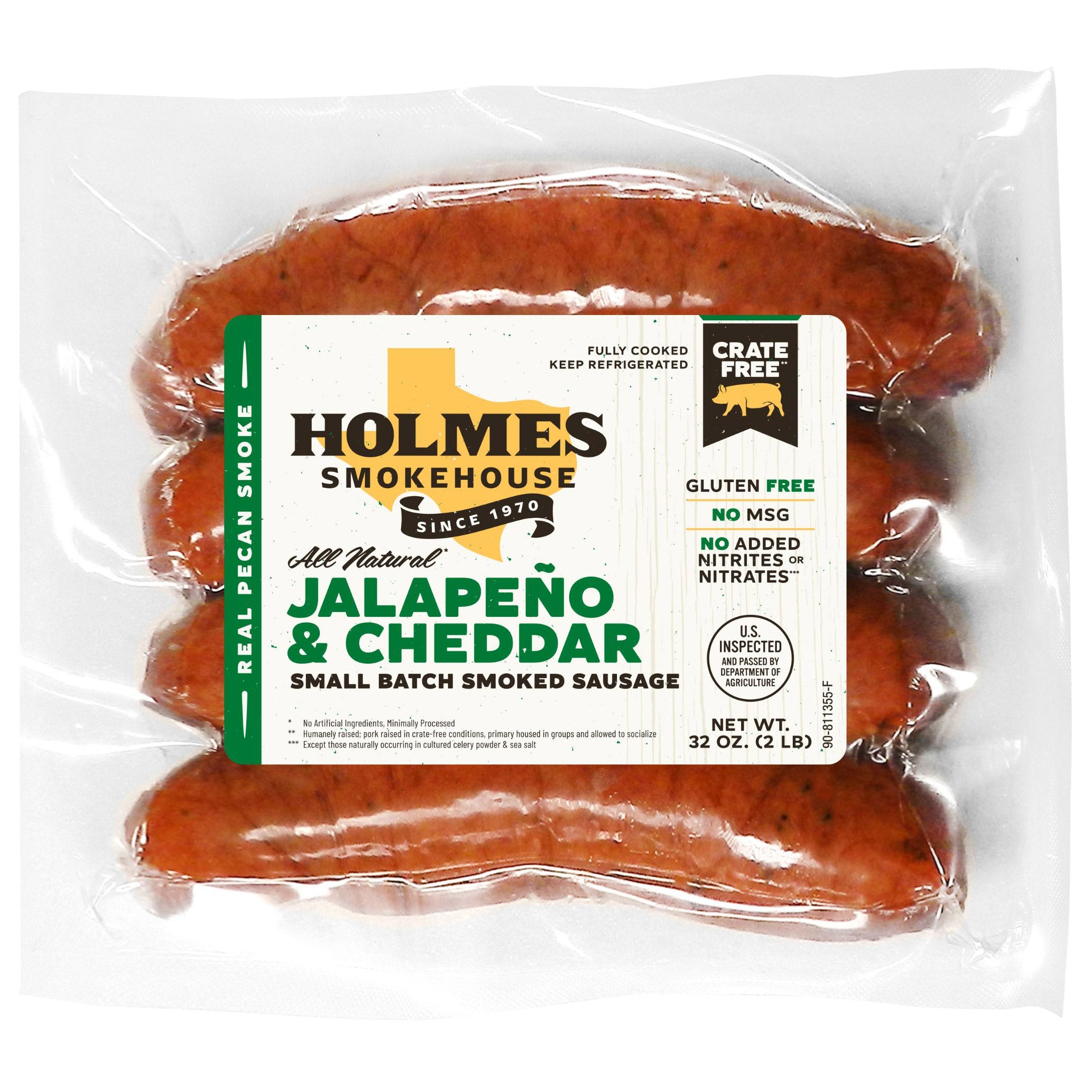 HOLMES SMOKEHOUSE JALAPENO CHEDDAR SAUSAGE 2 LB - Image 1