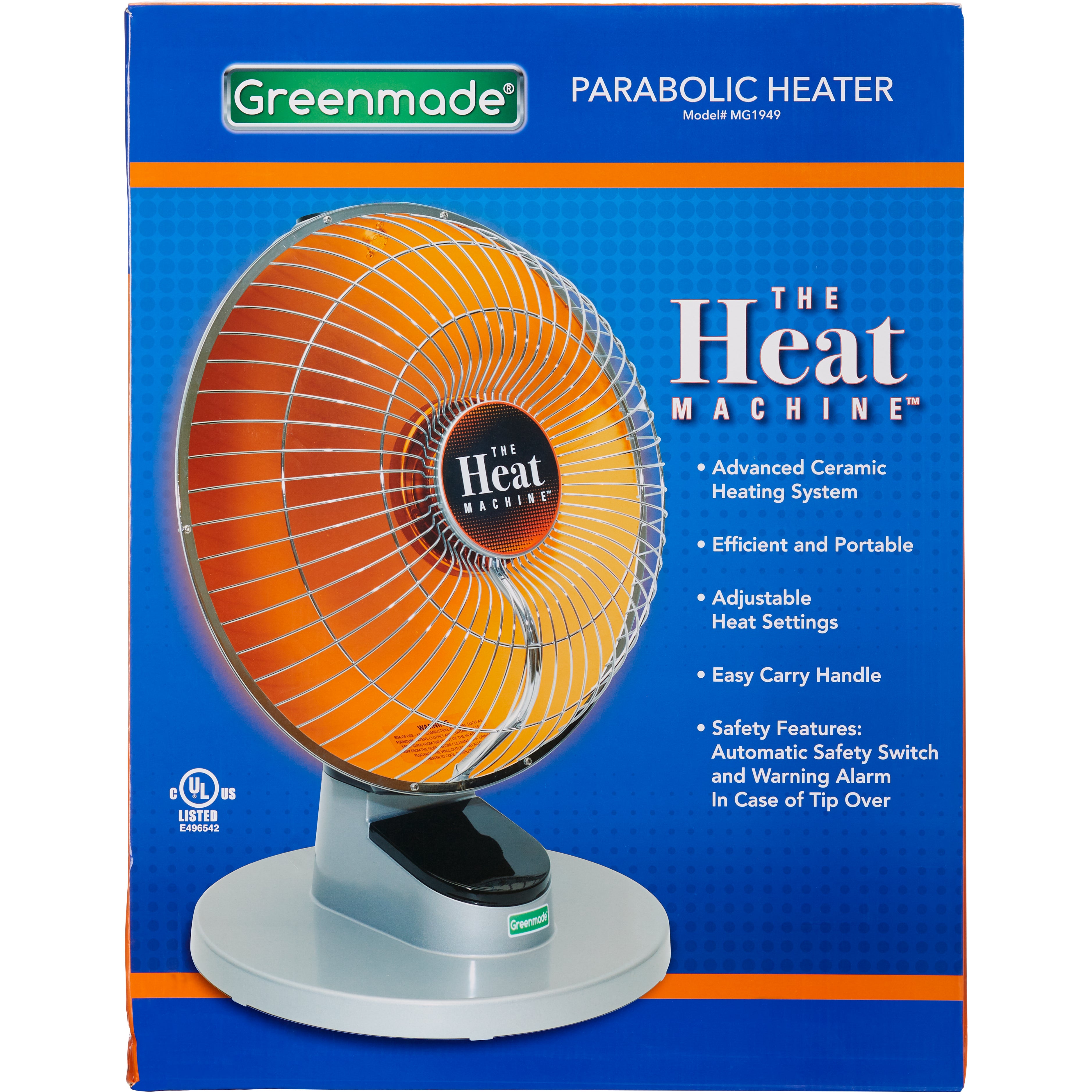 THE HEAT MACHINE PARABOLIC HEATER MG1949
