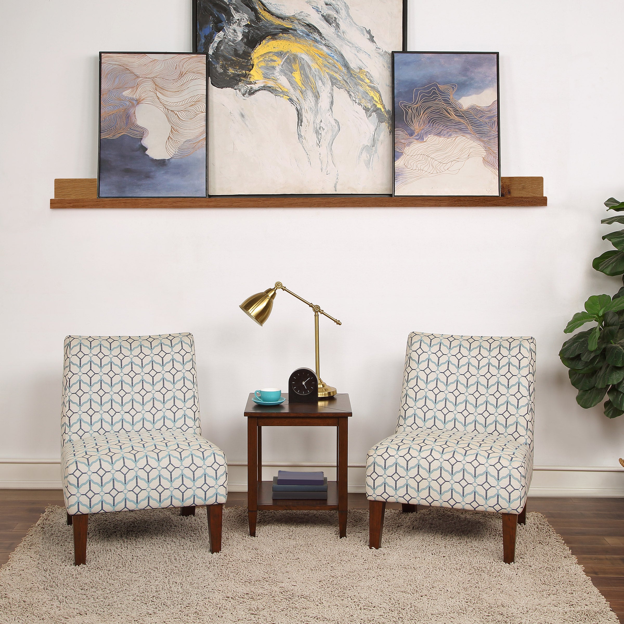 NORTHRIDGE HOME GIO ACCENT CHAIRS AND TABLE SET
