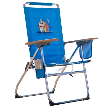 TOMMY BAHAMA HI-BOY BEACH CHAIR LIGHT BLUE