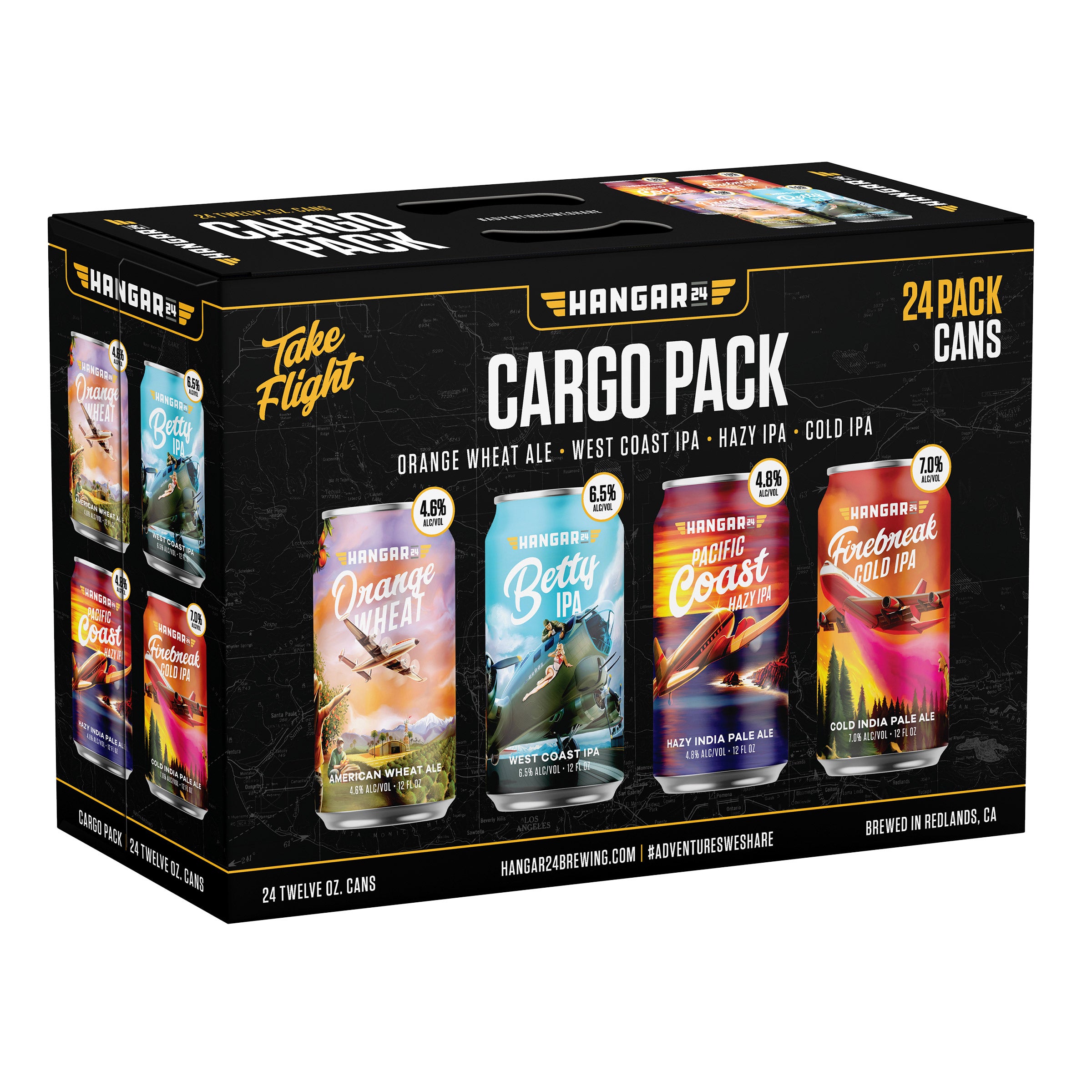 HANGAR 24 BREWERY ORANGE WHEAT/IPA VTY 24/12 OZ CANS