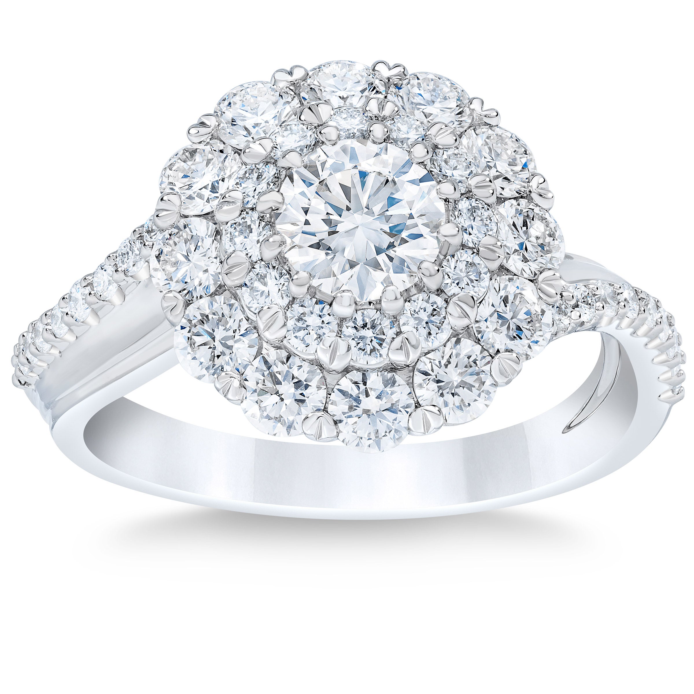PLATINUM VS2 I 2.10CTW ROUND DIAMOND RING (0.70CTR) - Image 1