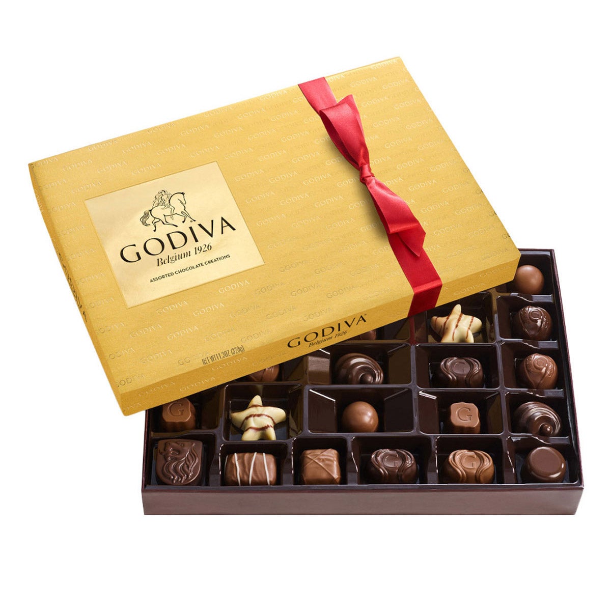 GODIVA ASSORTED BOX CHOCOLATE 11.3 OZ (0.70 LBS) - Image 1