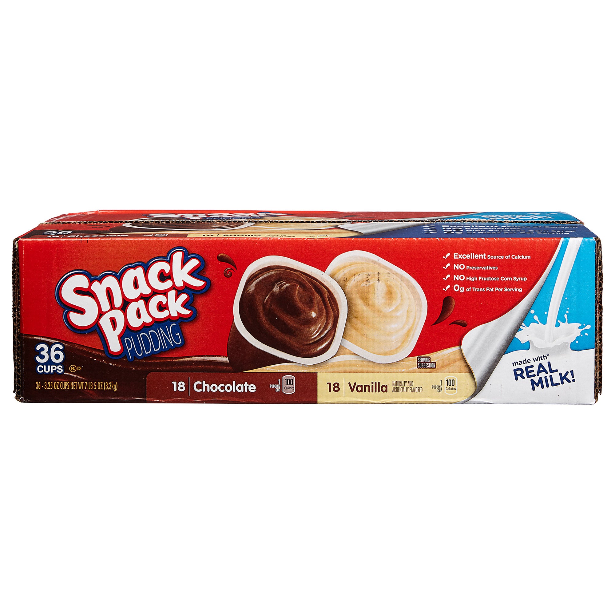 HUNT'S SNACK PACK PUDDING VARIETY 36/3.25 OZ