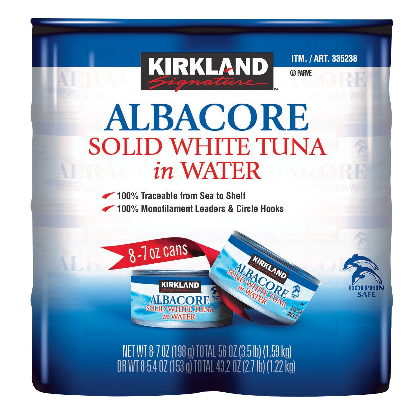 KIRKLAND SIGNATURE SOLID WHITE ALBACORE 8/7 OZ