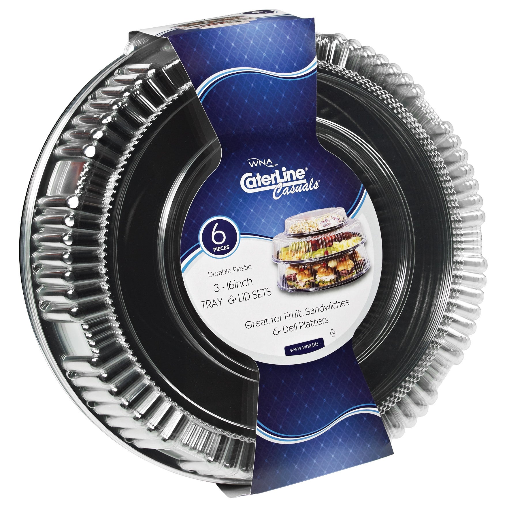 CATERLINE 16" TRAY W/LID 3 CT