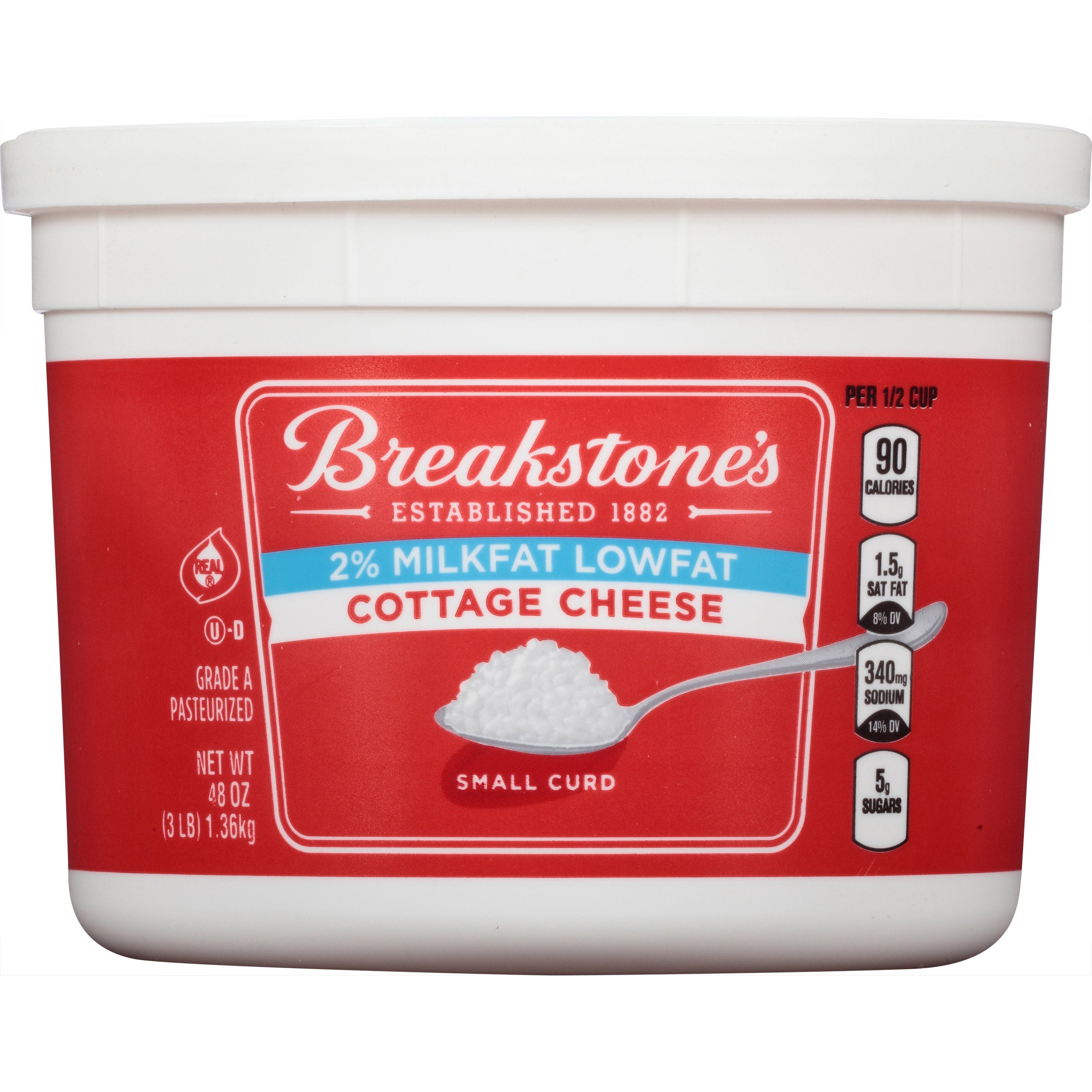 BREAKSTONE LOWFAT COTTAGE CHEESE 48 OZ (3 LBS)