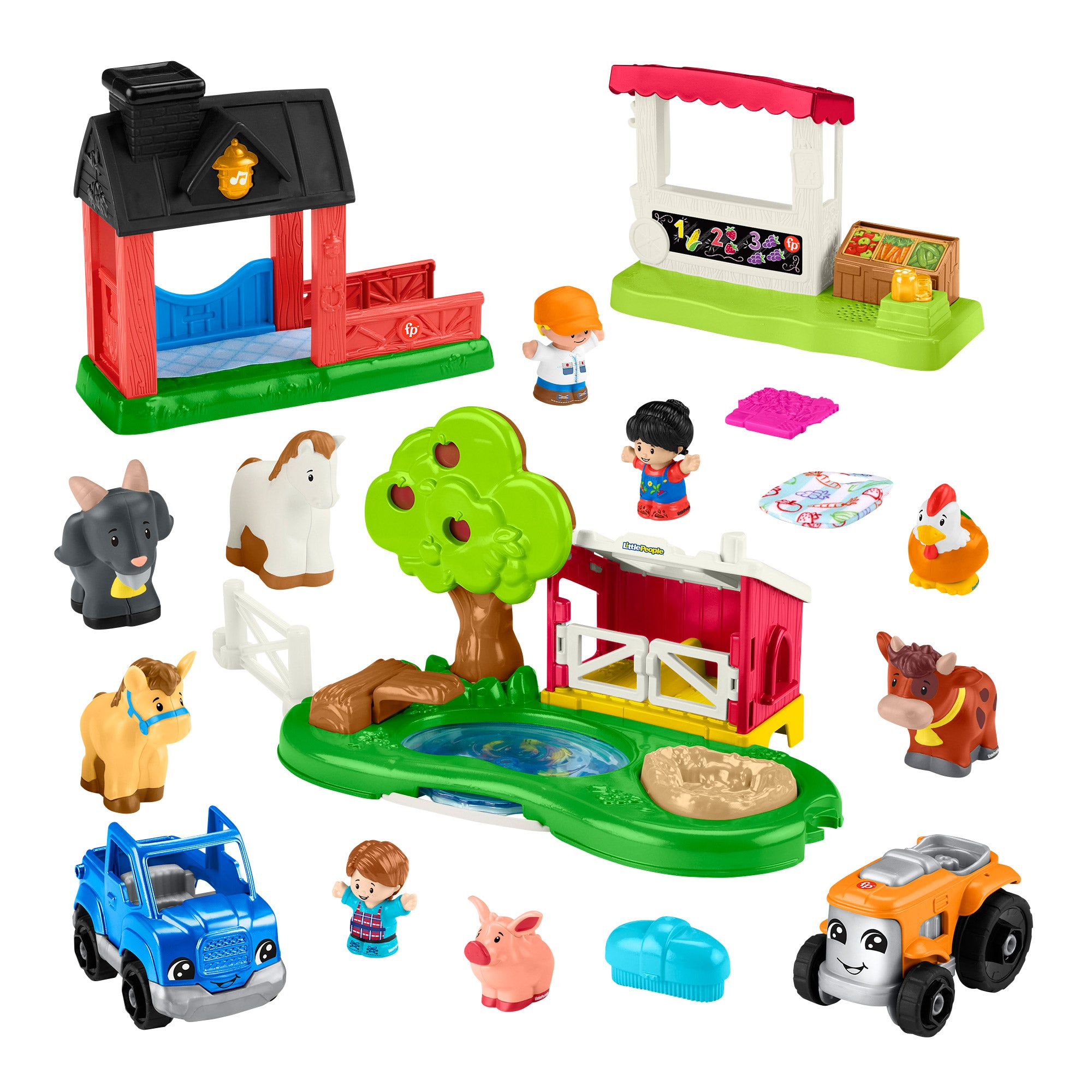 FISHER PRICE LITTLE PEOPLE FARM TO MARKET BUNDLE - Image 1