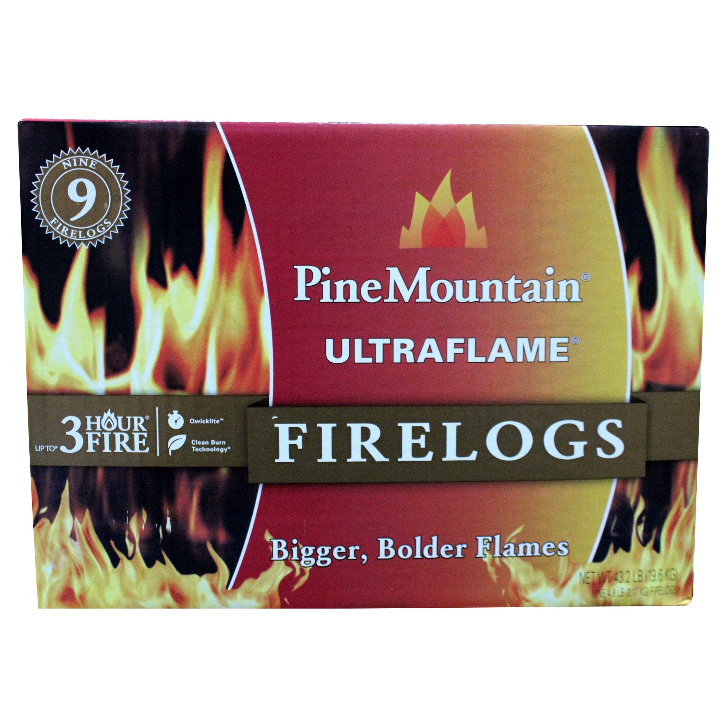 PINE MOUNTAIN ULTRAFLAME FIRELOGS 9 CT