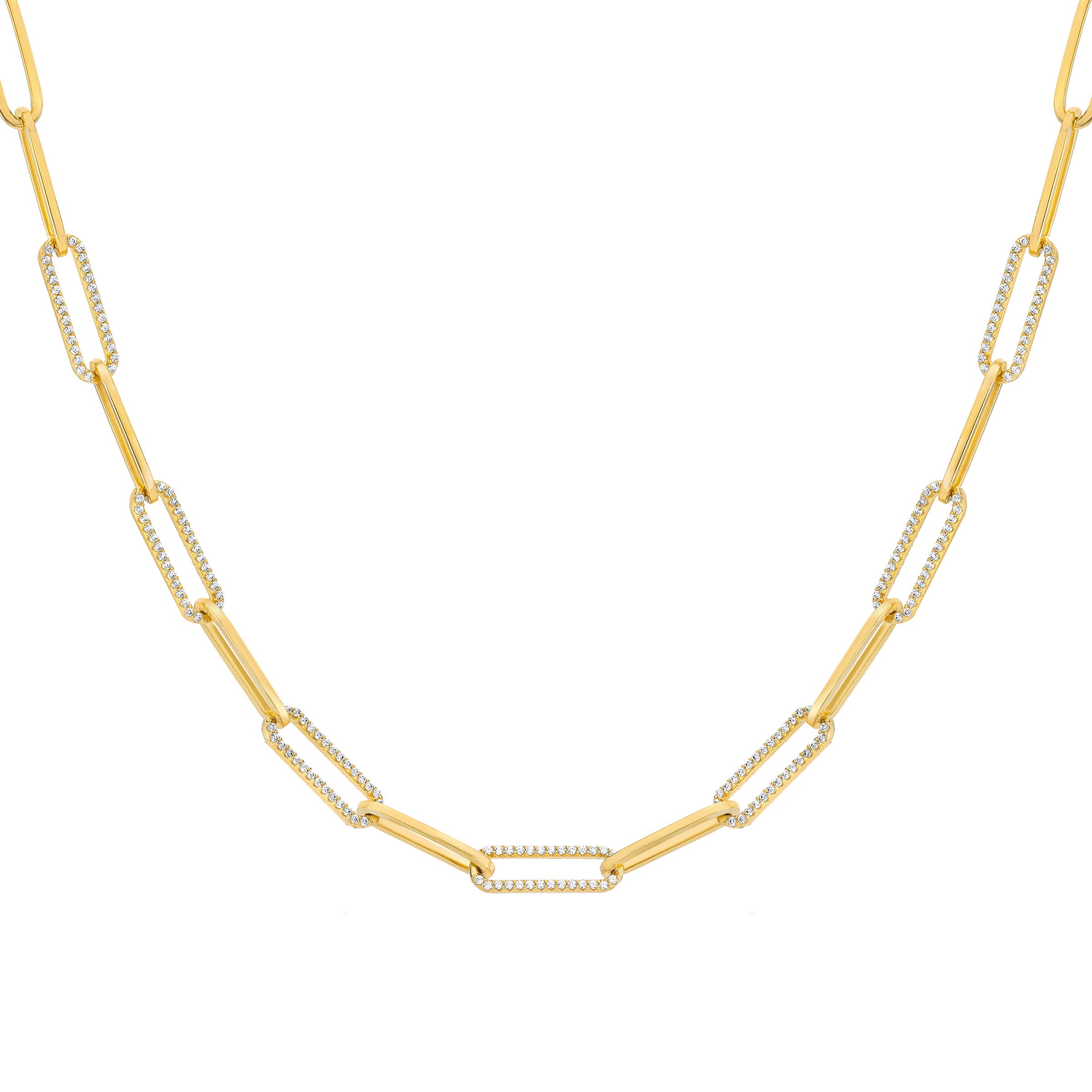 14KT YELLOW GOLD VS2 I 2.35CTW ROUND DIAMOND 18¨ INCH NECKLACE - Image 1