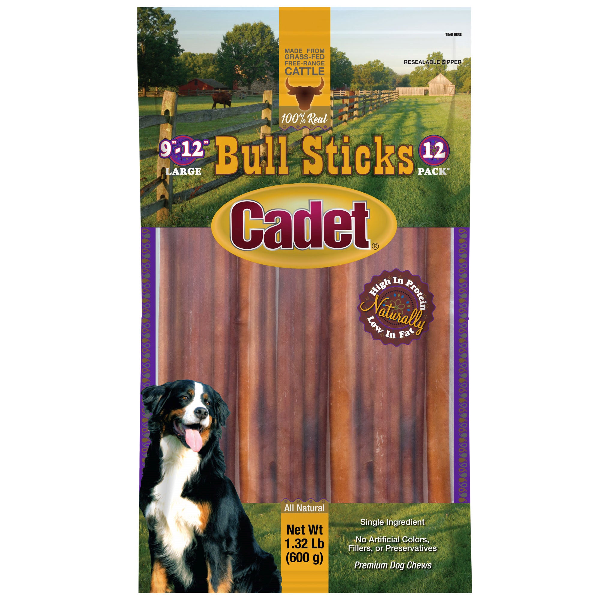 CADET BULL STICKS 9¨-12¨ 12 PACK (1.32 LBS)