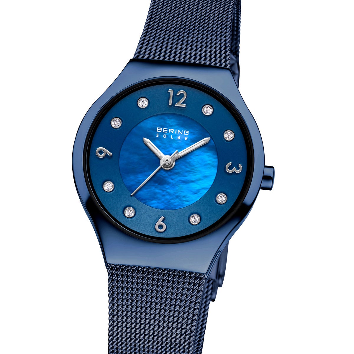 BERING SLIM-SOLAR MOTHER-OF-PEARL DIAL WOMENS WATCH - Image 1