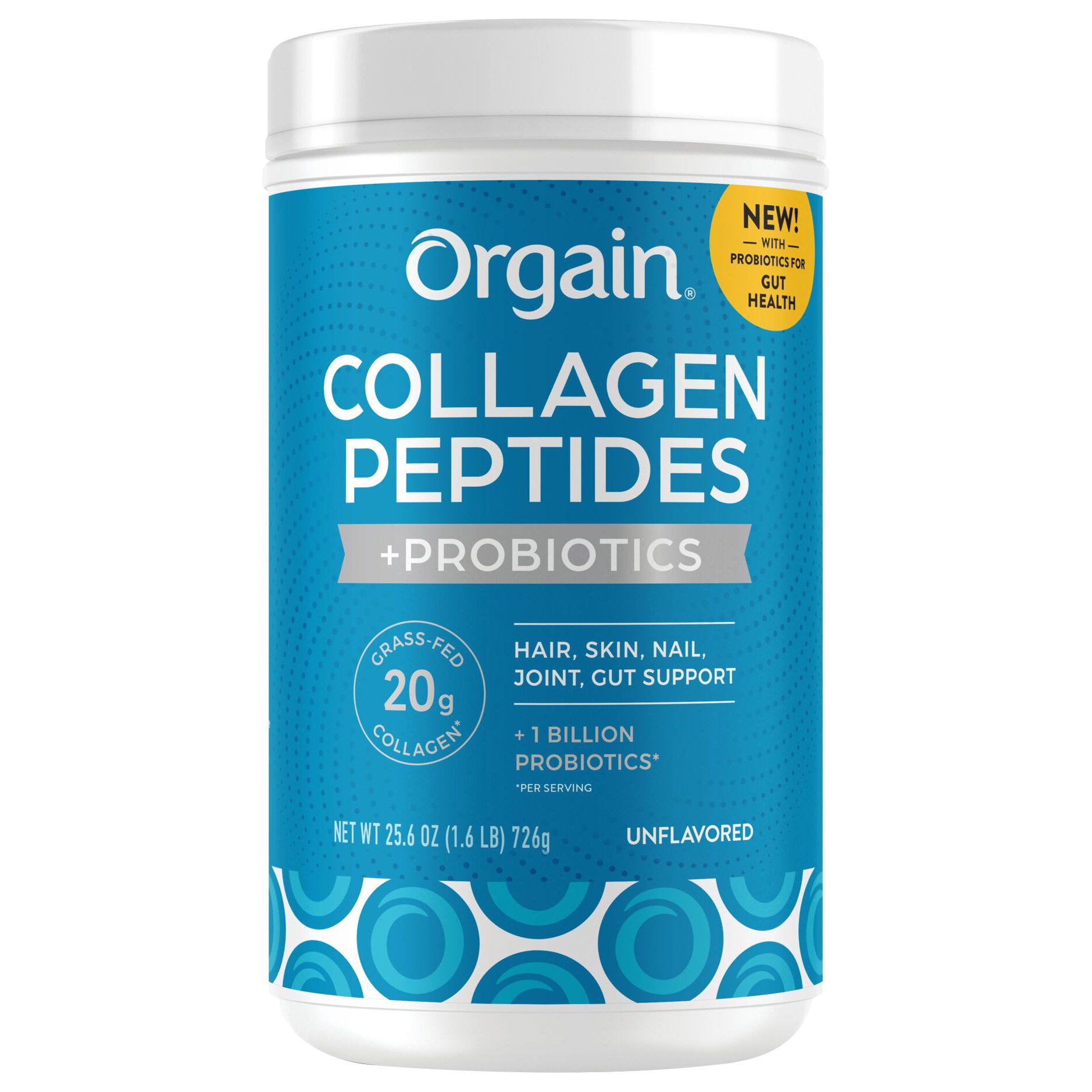 ORGAIN COLLAGEN + PROBIOTICS UNFLAVORED, 1.6 LBS - Image 1