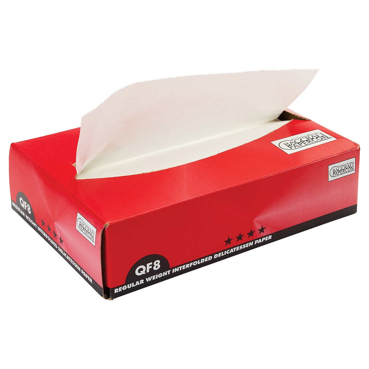 BAGCRAFT 8¨ X 10.75¨ DELI PAPER WHITE 500CT MW8