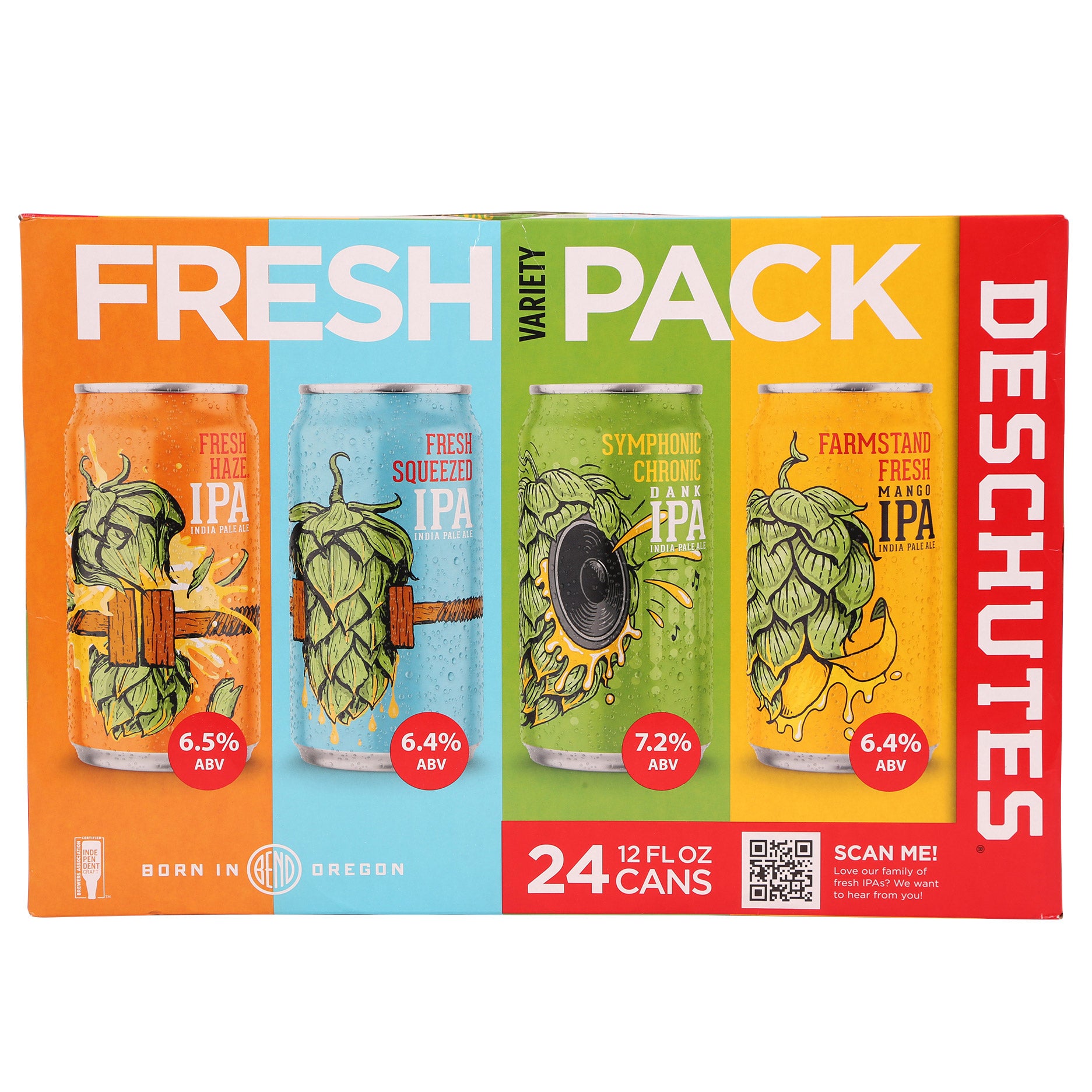 DESCHUTES BREWERY VARIETY PACK OREGON 24/12OZ