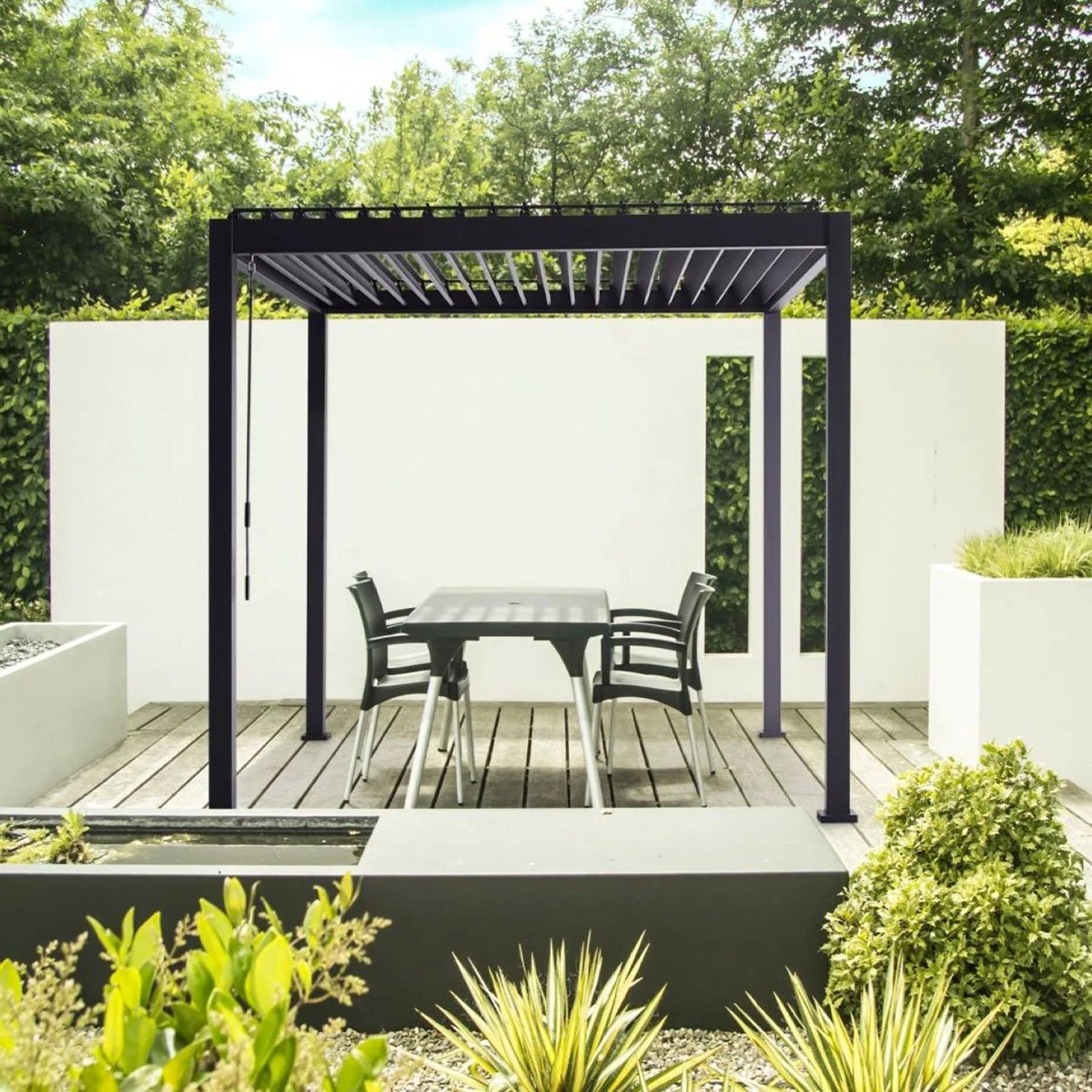 SORARA MIRADOR 10' X 13' LOUVERED ALUMINUM PERGOLA