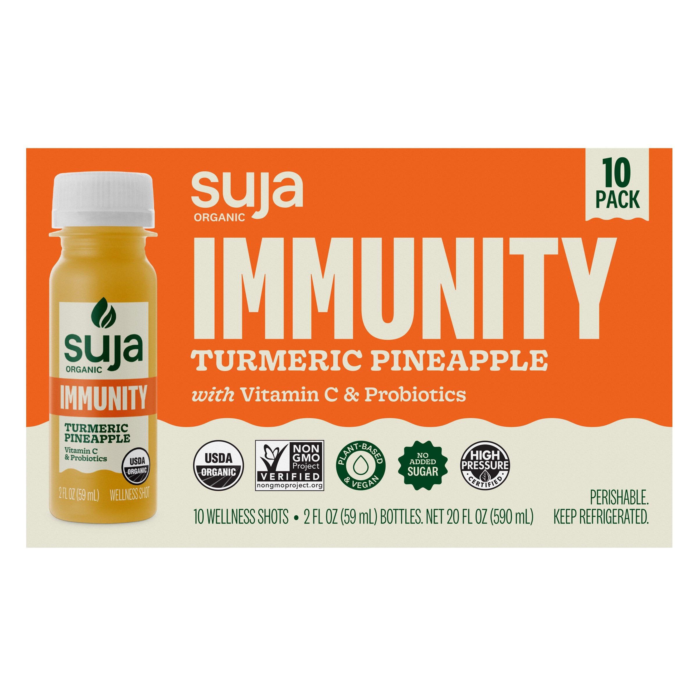 SUJA ORGANIC IMMUNITY SHOTS 10/2 OZ.