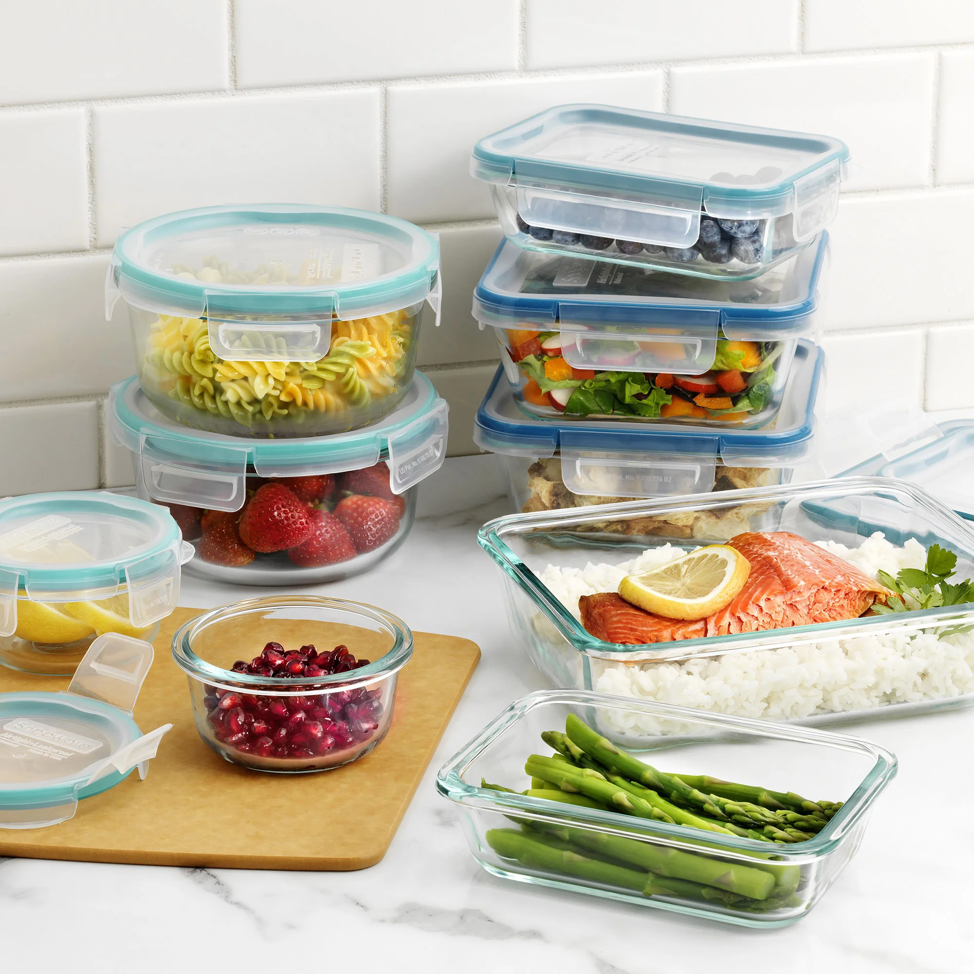 SNAPWARE 18-PIECE PYREX GLASS FOOD STORAGE SET ^ - Image 1