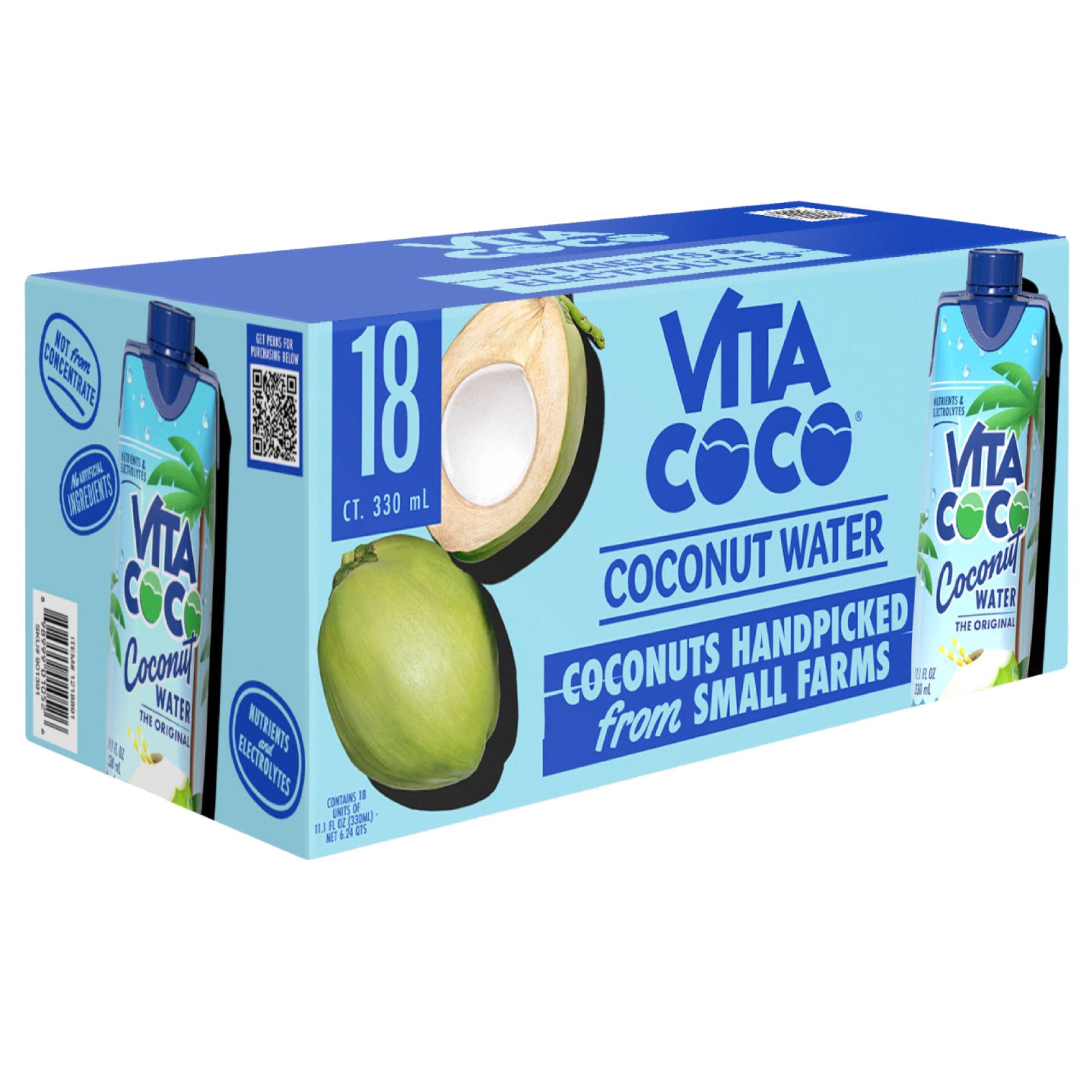 VITA COCO PURE COCONUT WATER 18 PACK 11.1 OUNCES EA - Image 1