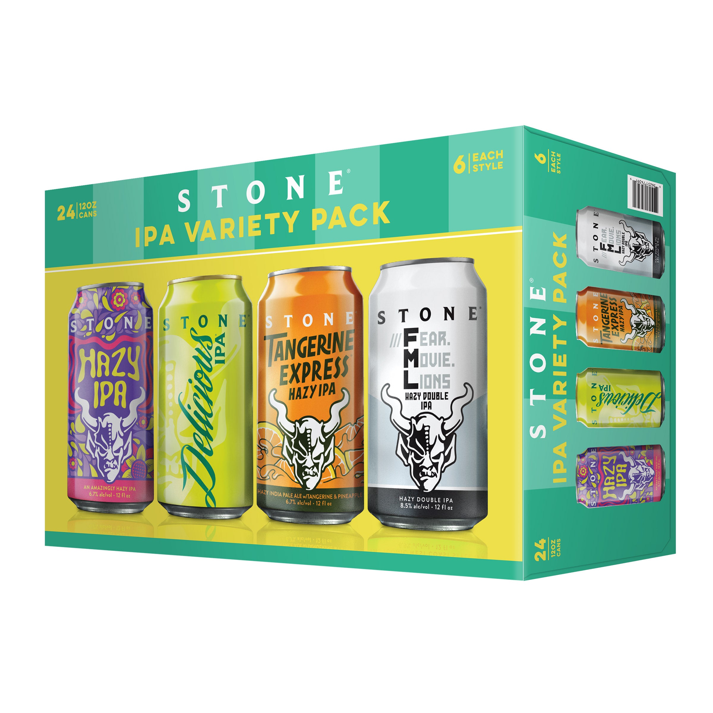 STONE BREWING COMPANY IPA VARIETY PACK CALIFONIA, 24/12OZ