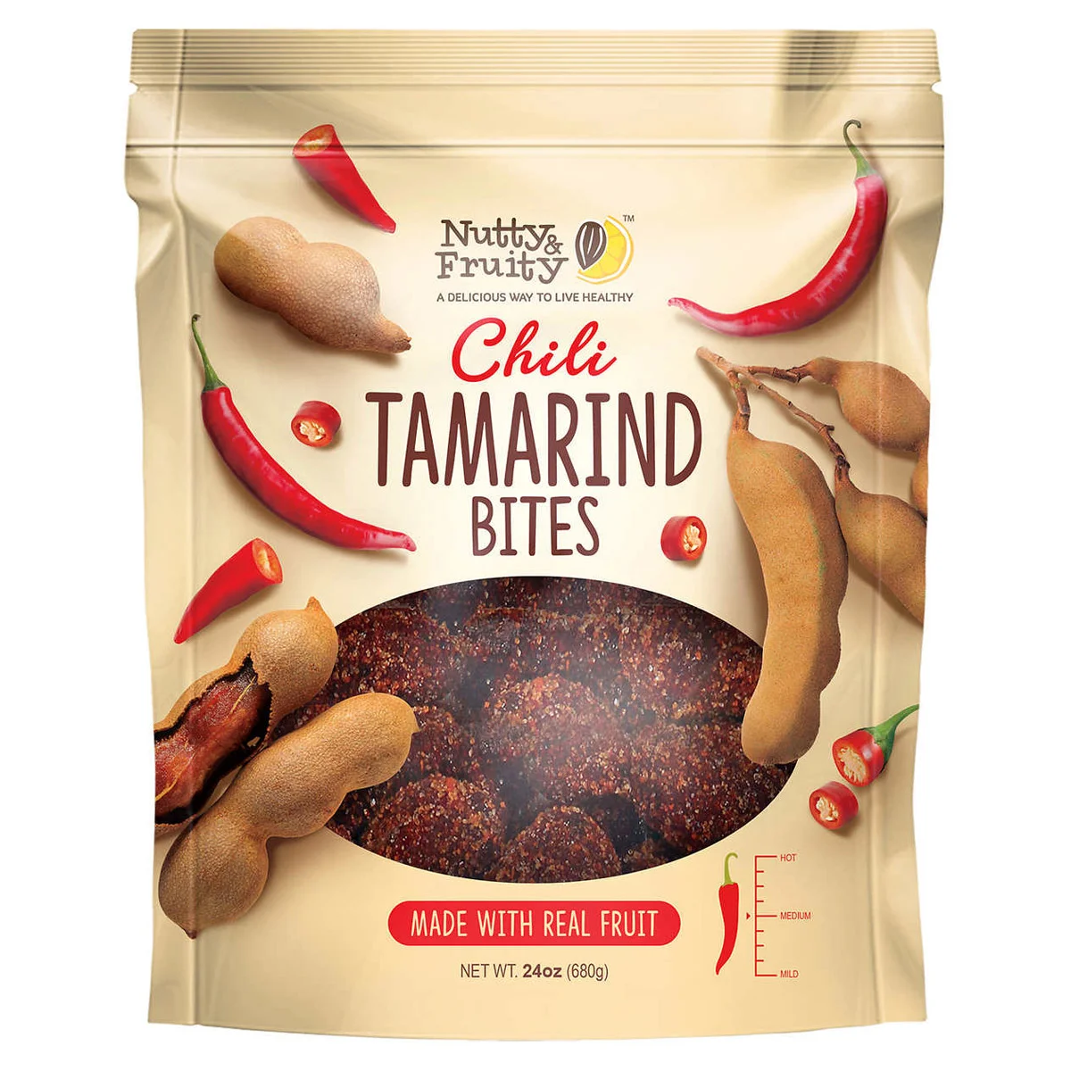 NUTTY & FRUITY CHILI TAMARIND BITES 24 OZ (1.5 LBS) - Image 1