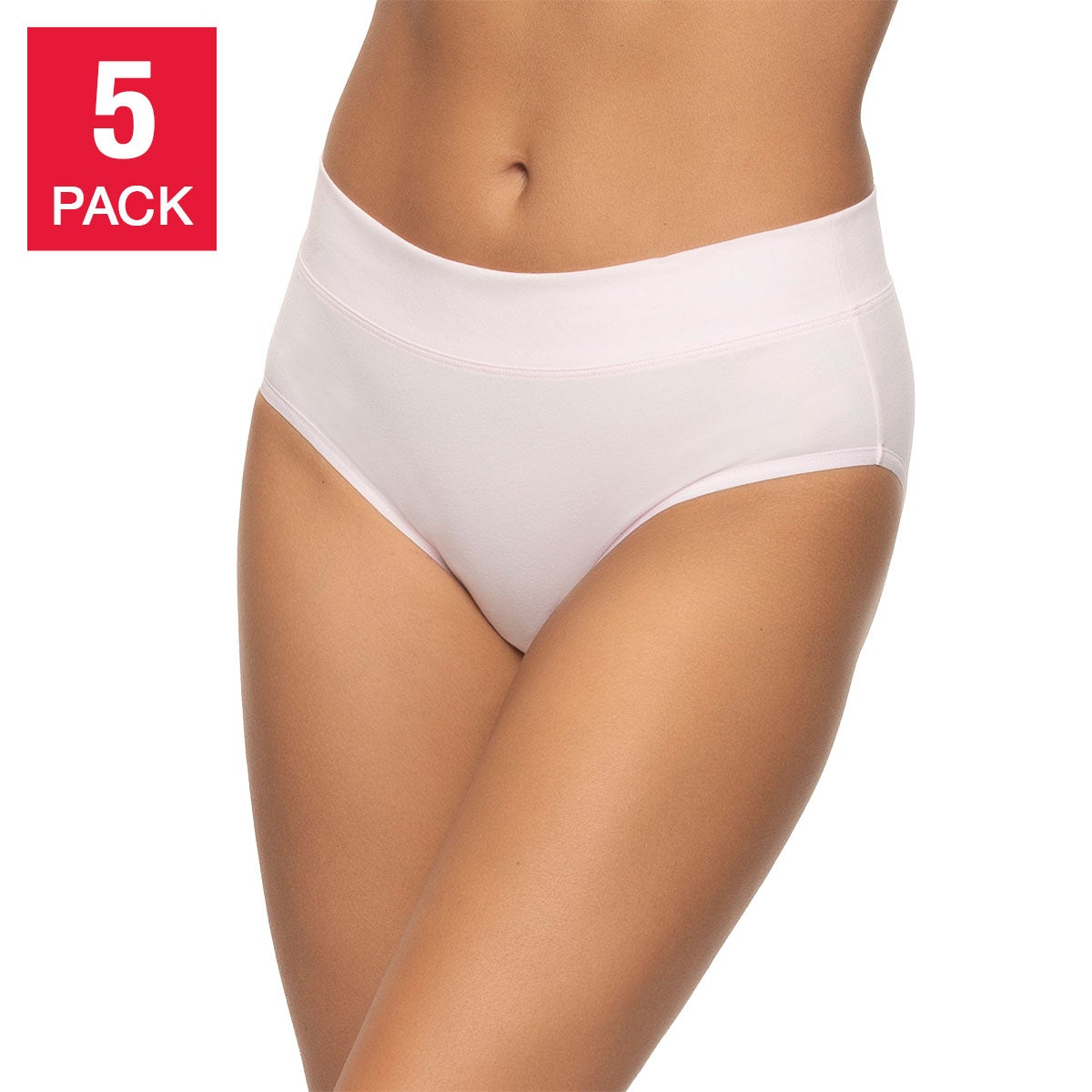 FELINA + WOMEN'S WIDE WAISTBAND HIPSTER 5PK