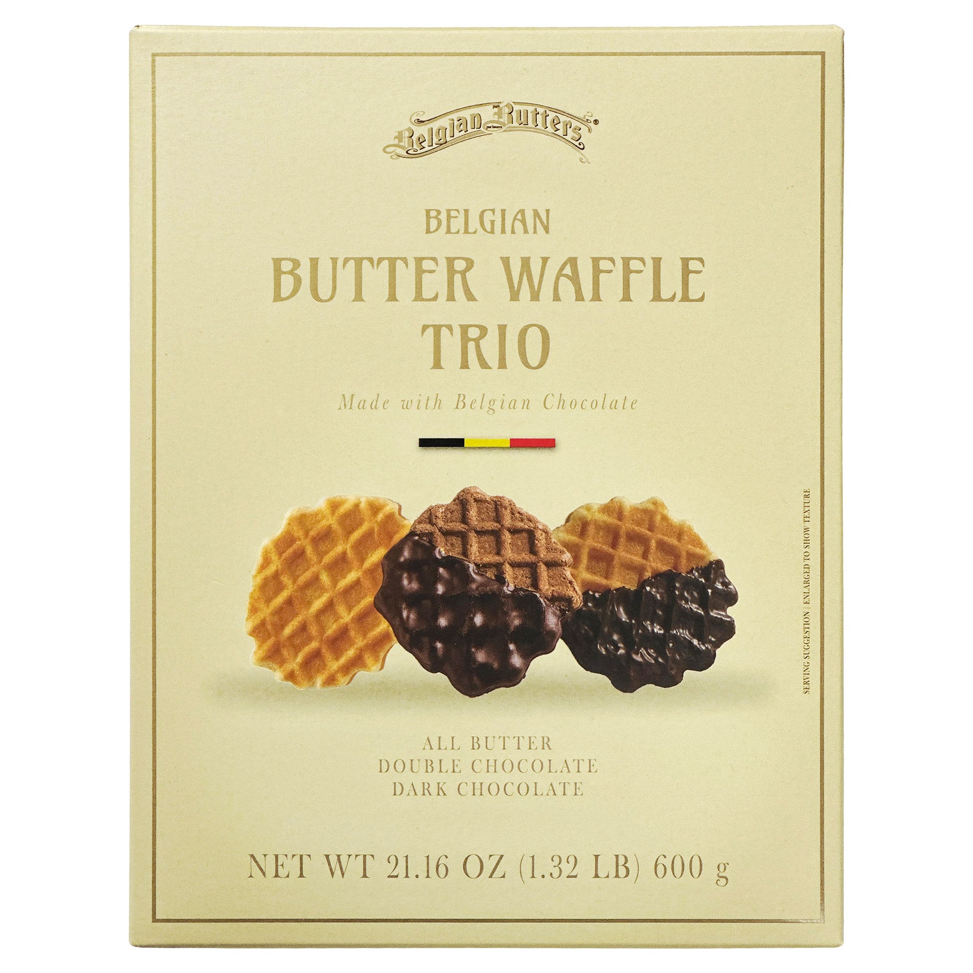 BELGIAN BUTTERS BUTTER WAFFLE TRIO 21.16 OZ - Image 1