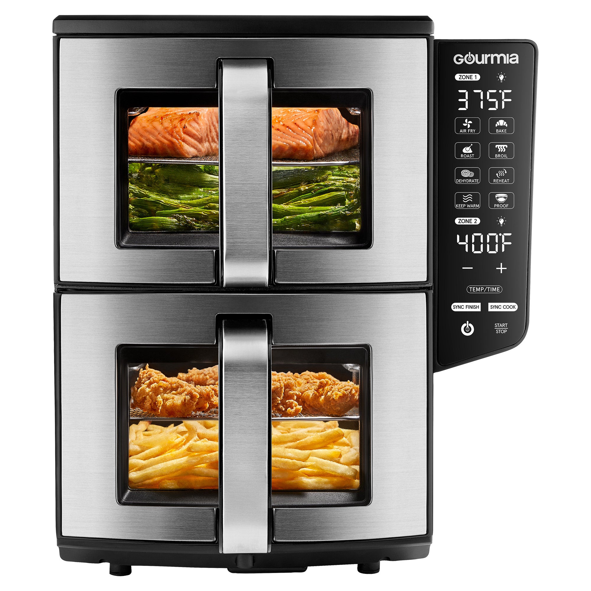 GOURMIA 11 QUART DOUBLE DECKER AIR FRYER - Image 1