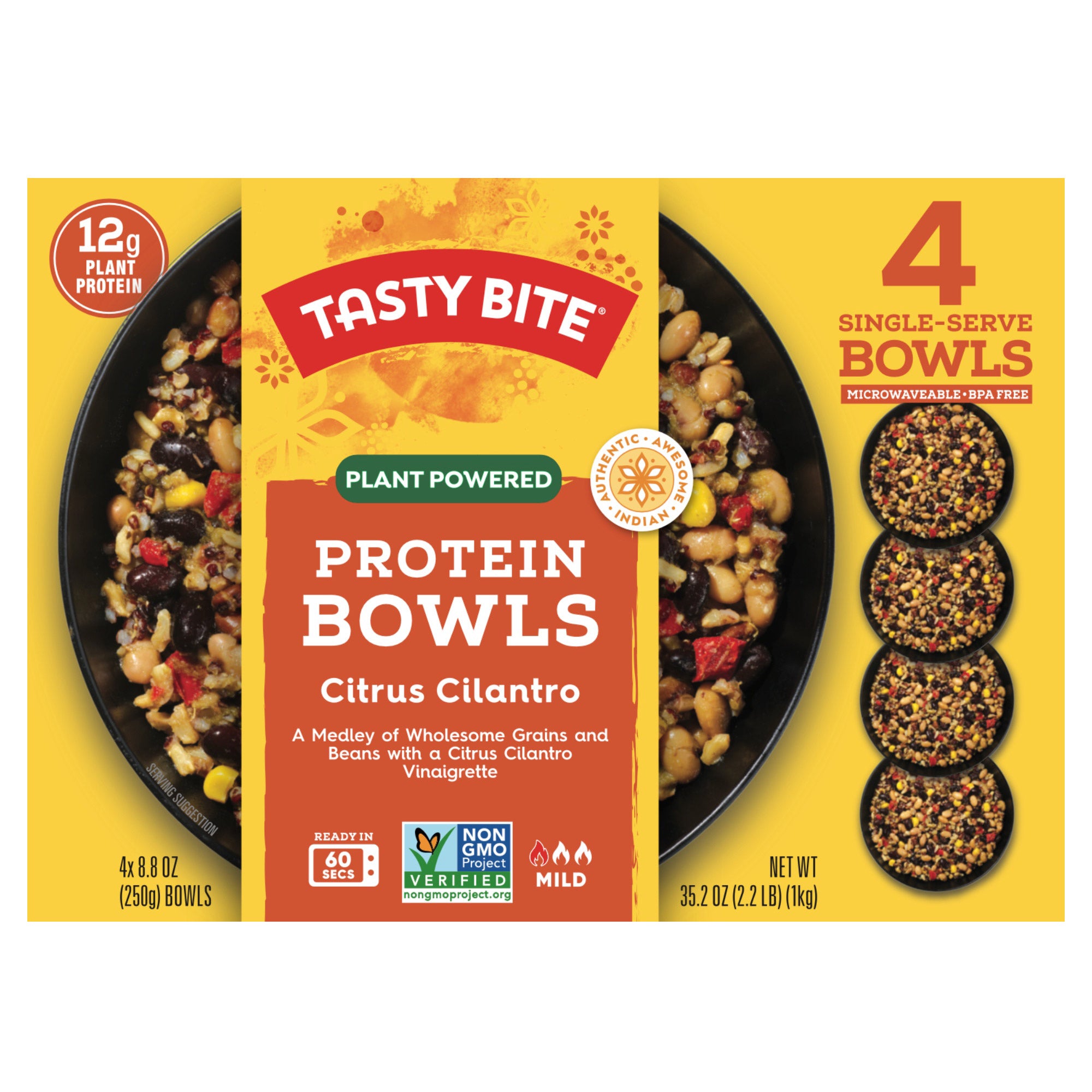TASTY BITE PROTEIN BOWLS 4/8.8 OUNCE BOWLS