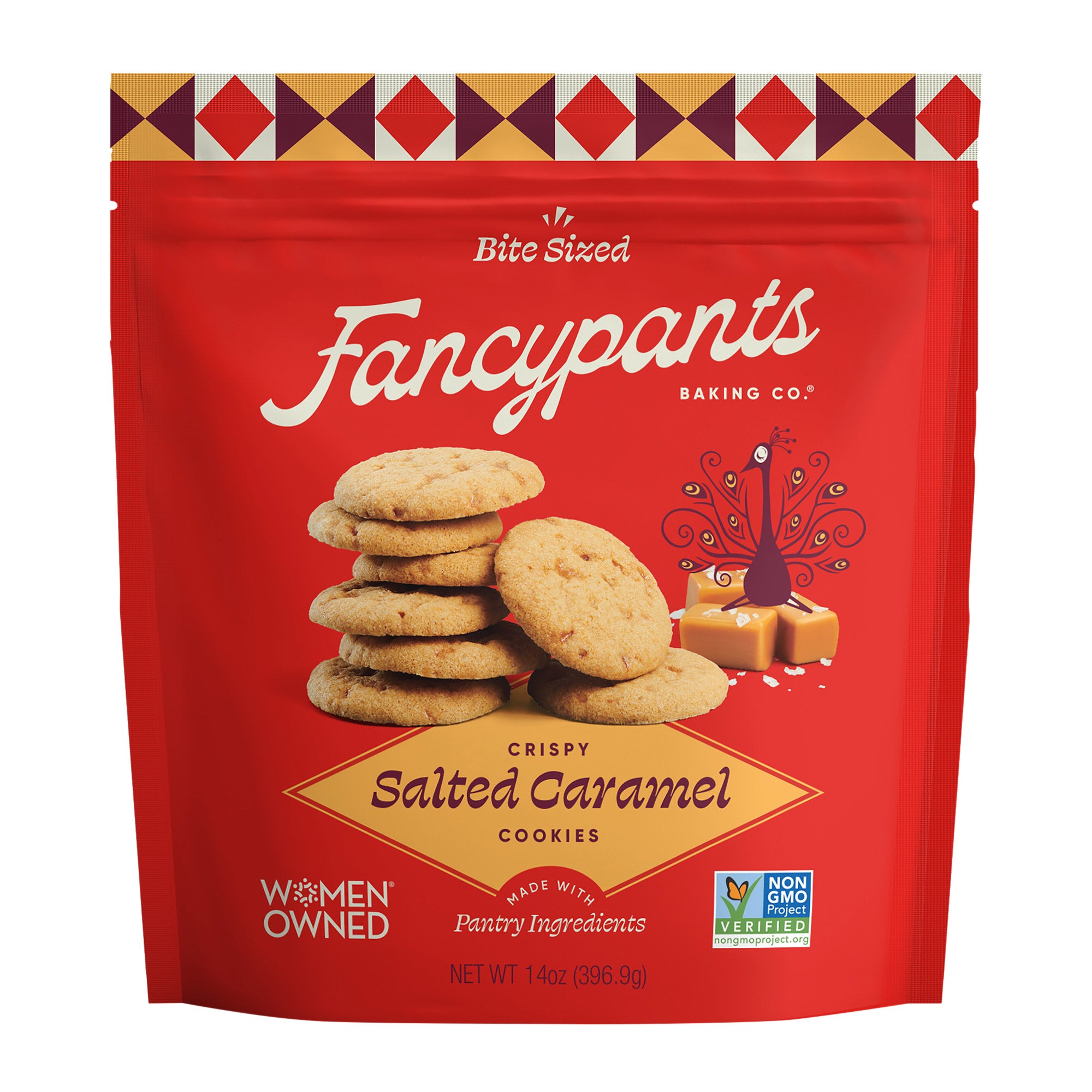 FANCYPANTS BAKING CO. SALTED CARAMEL COOKIES 14OZ (.875LBS)