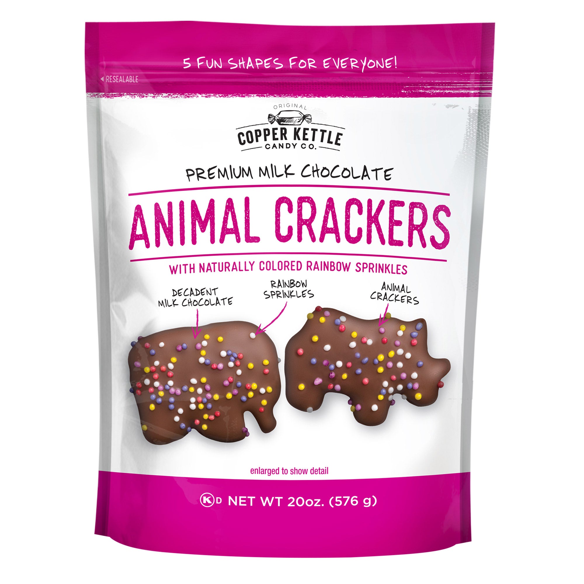 COPPER KETTLE MILK CHOCOLATE ANIMAL CRACKERS 20 OZ