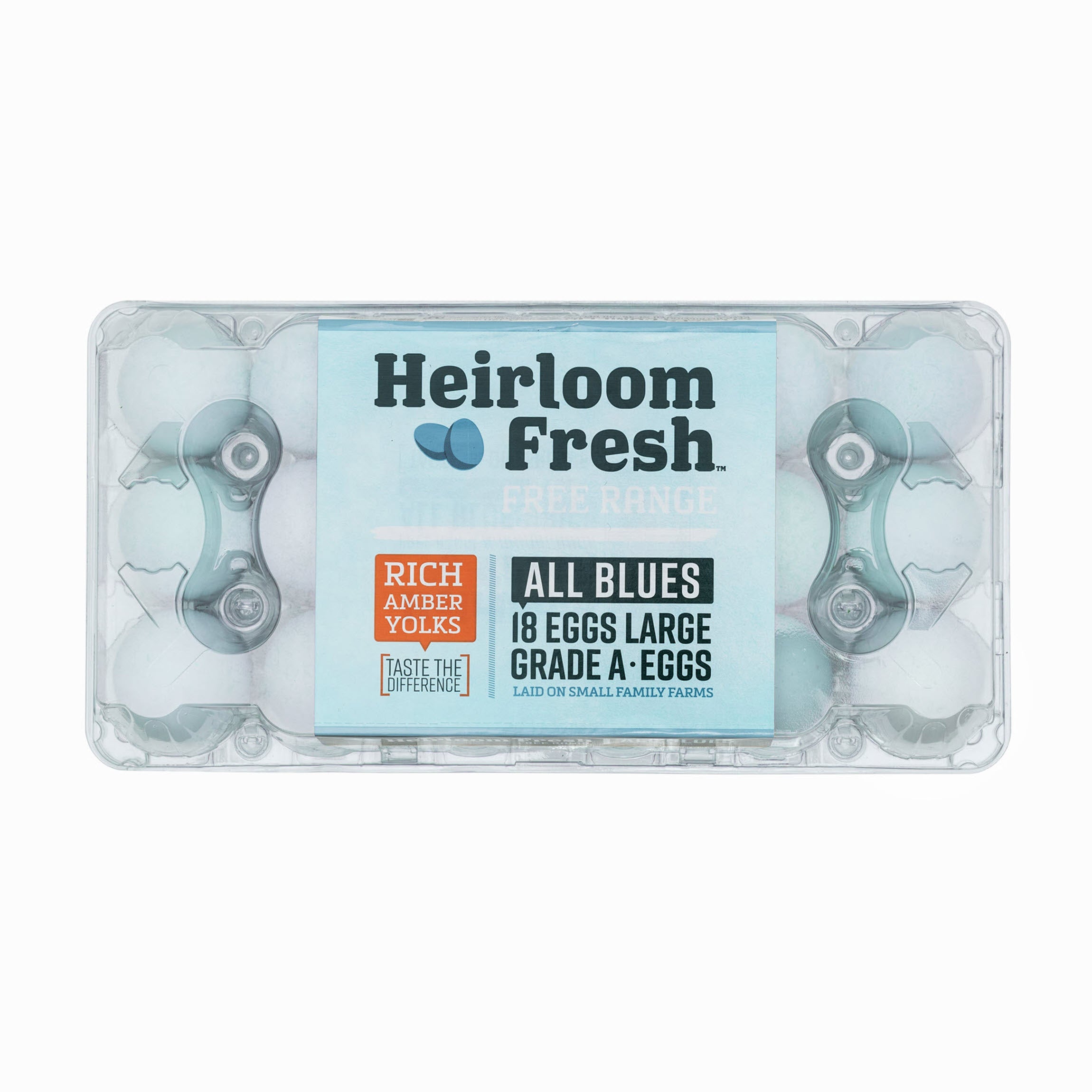 HEIRLOOM FRESH LARGE FREE RANGE EGG 18 CT USDA GRADE A