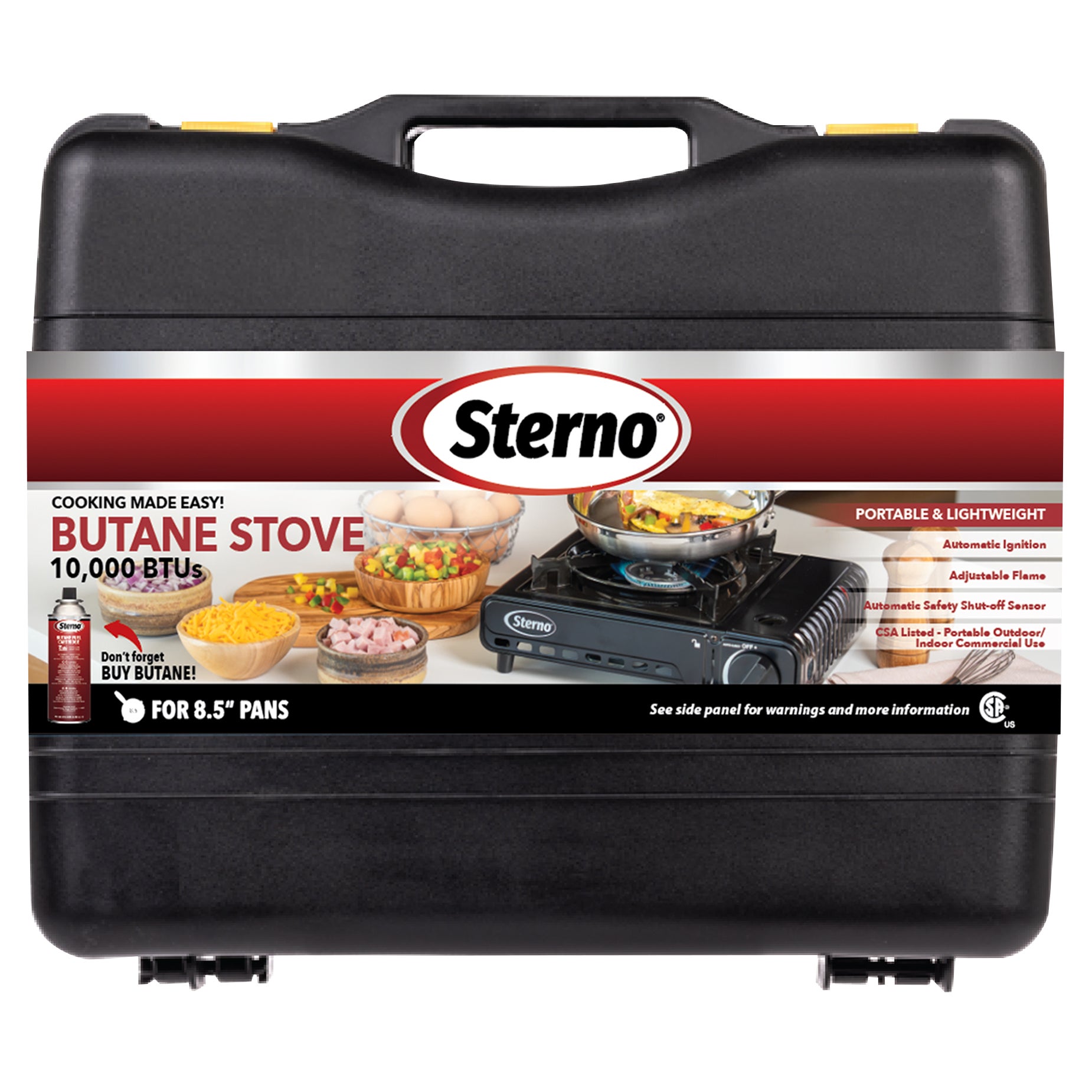 STERNO BUTANE STOVE BLACK 10,000 BTU M#50238