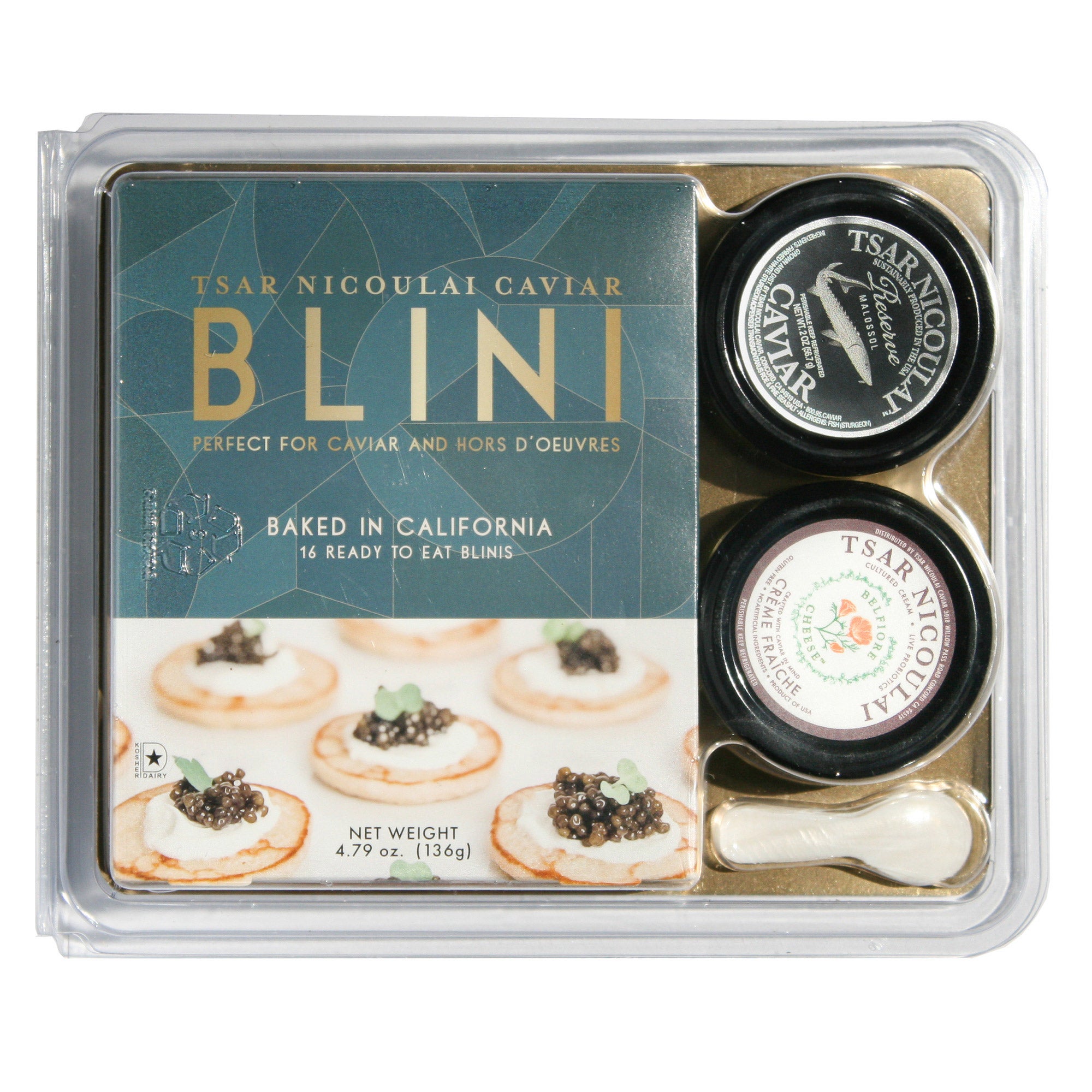 TSAR NICOULAI CAVIAR AMERICAN TASTING SET 8.79 OUNCES - Image 1