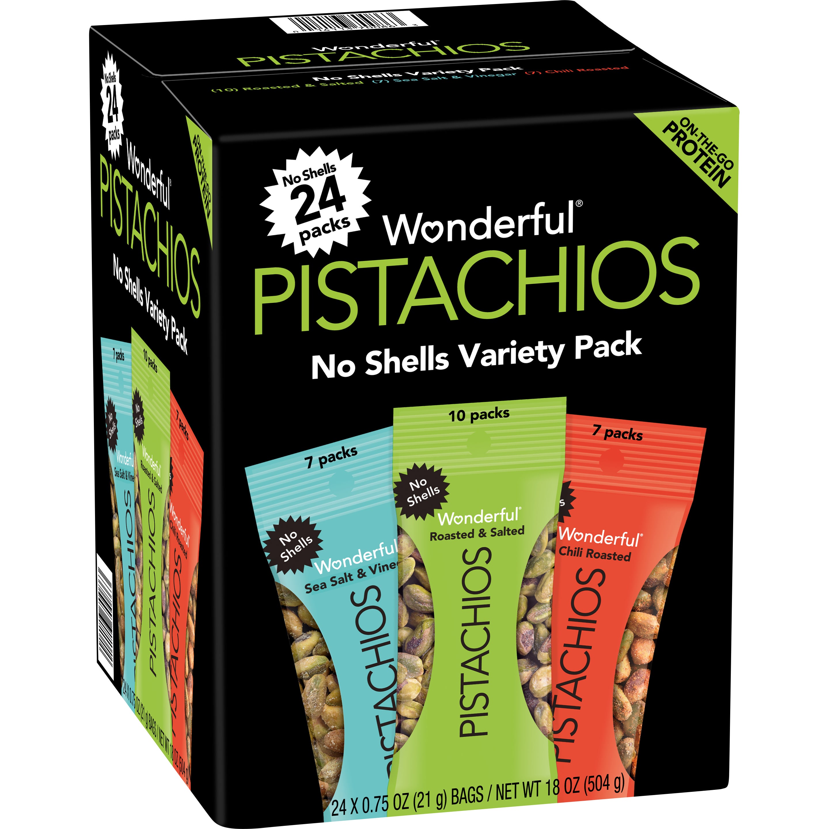 WONDERFUL PISTACHIOS VARIETY 24CT/.75OZ - Image 1