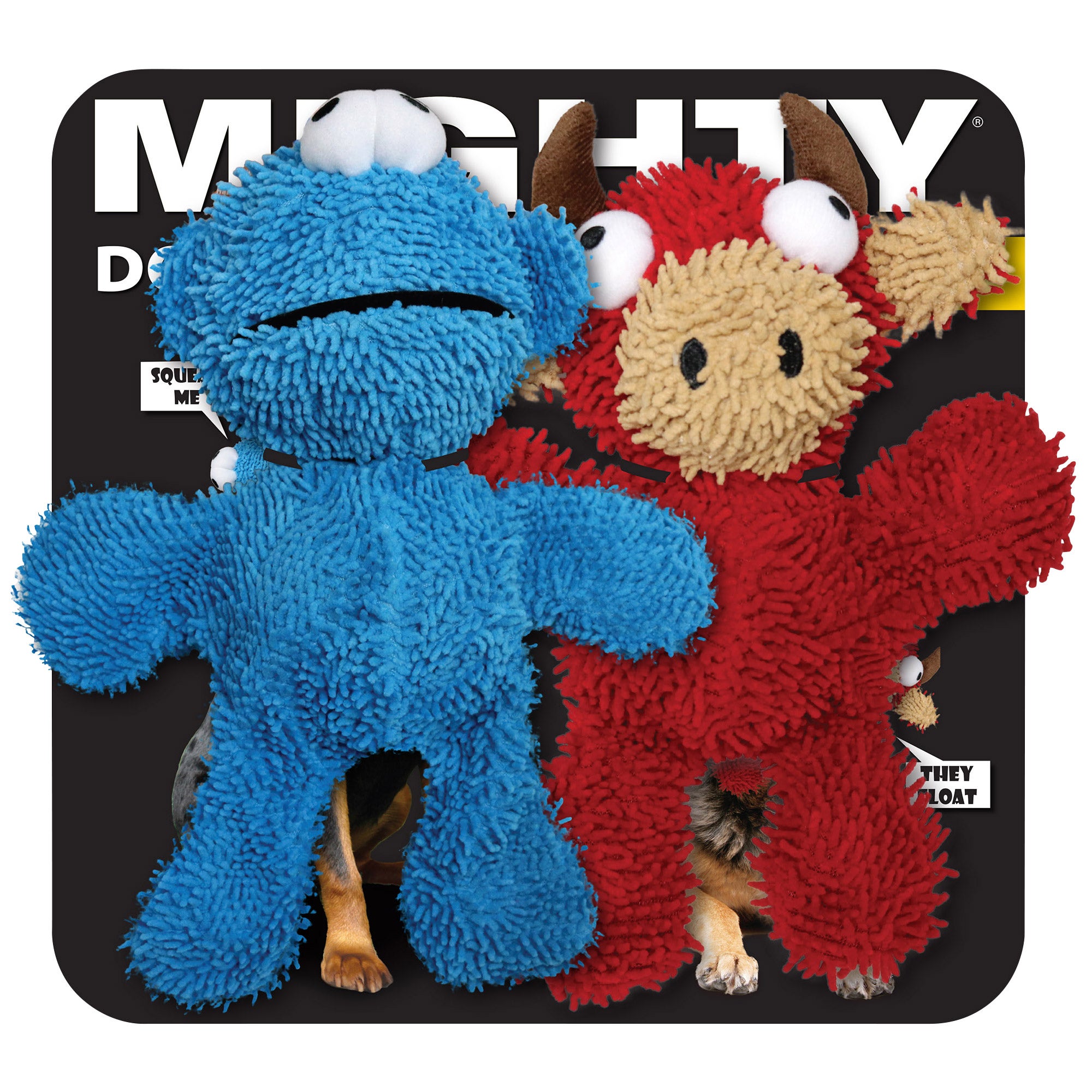 TUFFY BULL AND MONSTER 2 PACK DOG TOY
