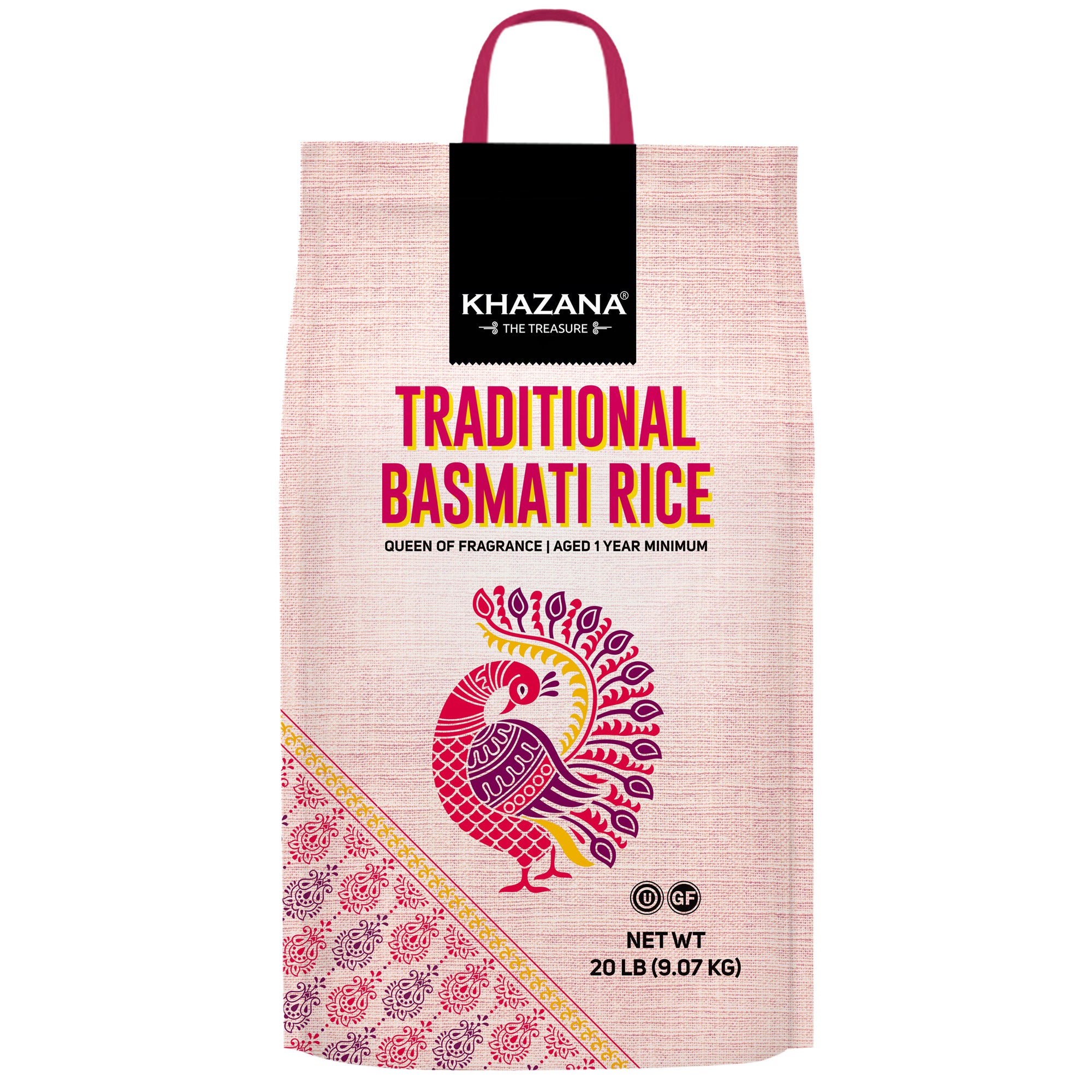 KHAZANA TRADITIONAL BASMATI RICE 20 LBS - Image 1
