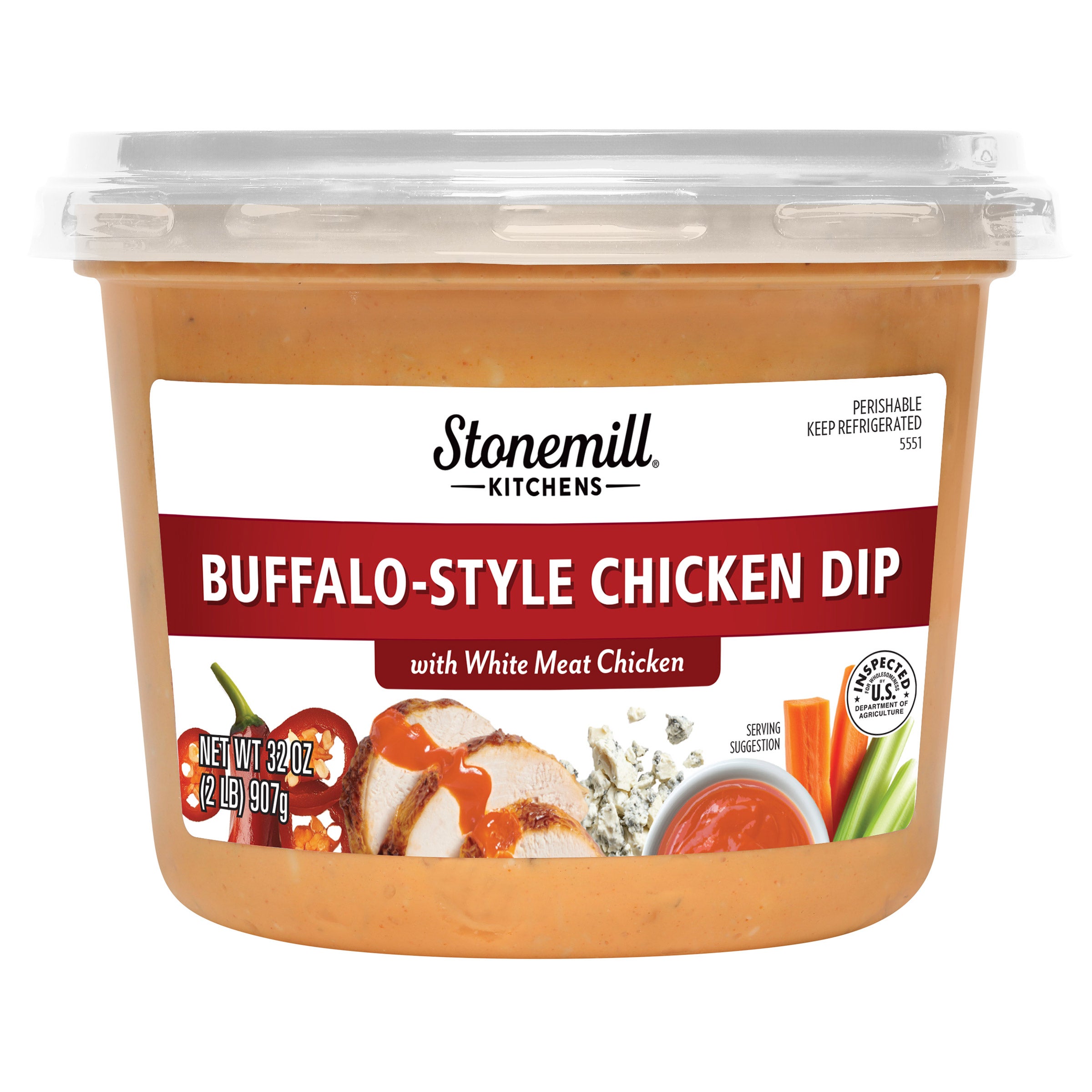 STONEMILL KITCHENS BUFFALO CHICKEN DIP 32 OUNCE CONTAINER - Image 1