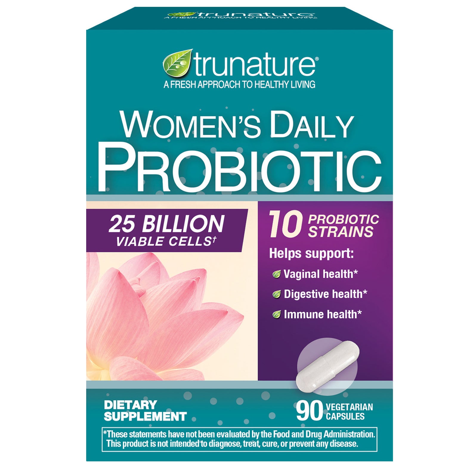 TRUNATURE WOMEN'S DAILY PROBIOTIC 90 CAPSULES - Image 1