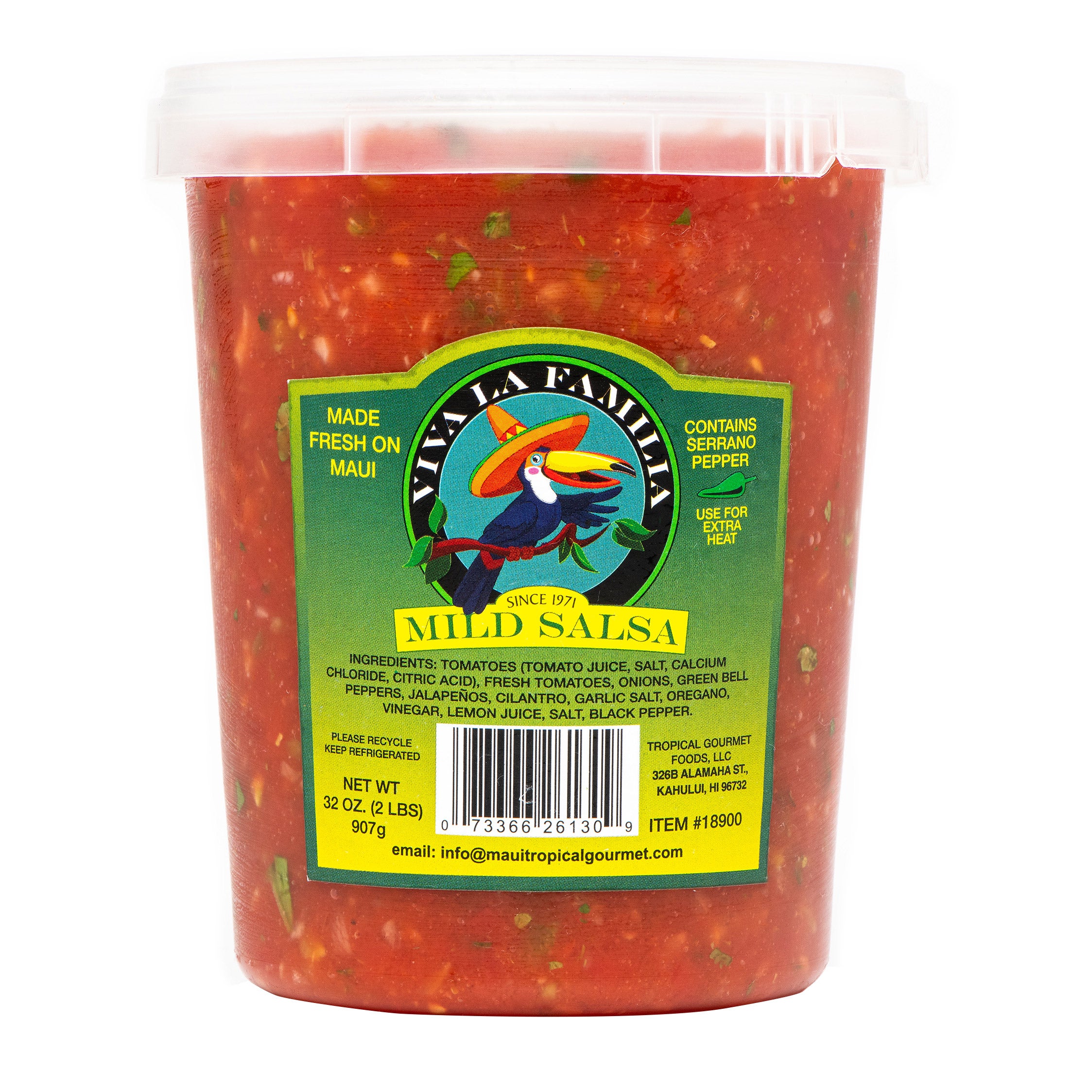 VIVA LA FAMILIA MAUI SALSA NET WT 2#