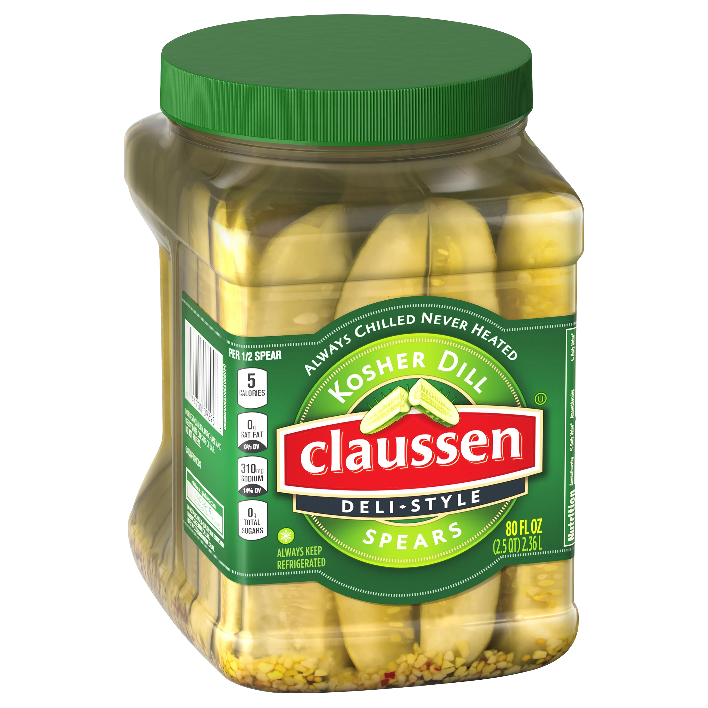 CLAUSSEN KOSHER DILL SPEARS 80 OZ