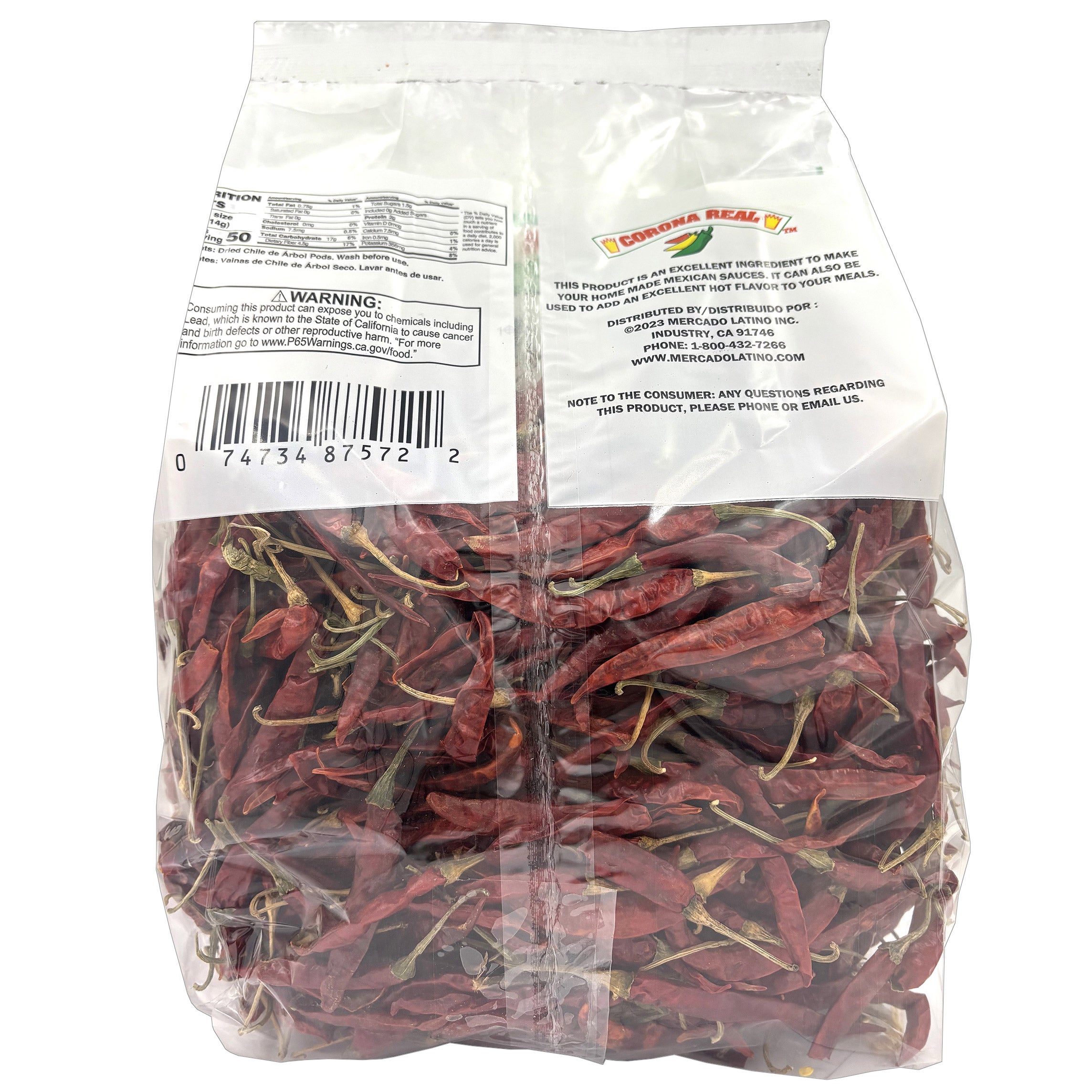 CORONA REAL ARBOL CHILE PODS 2 PACK 16 OUNCES EACH