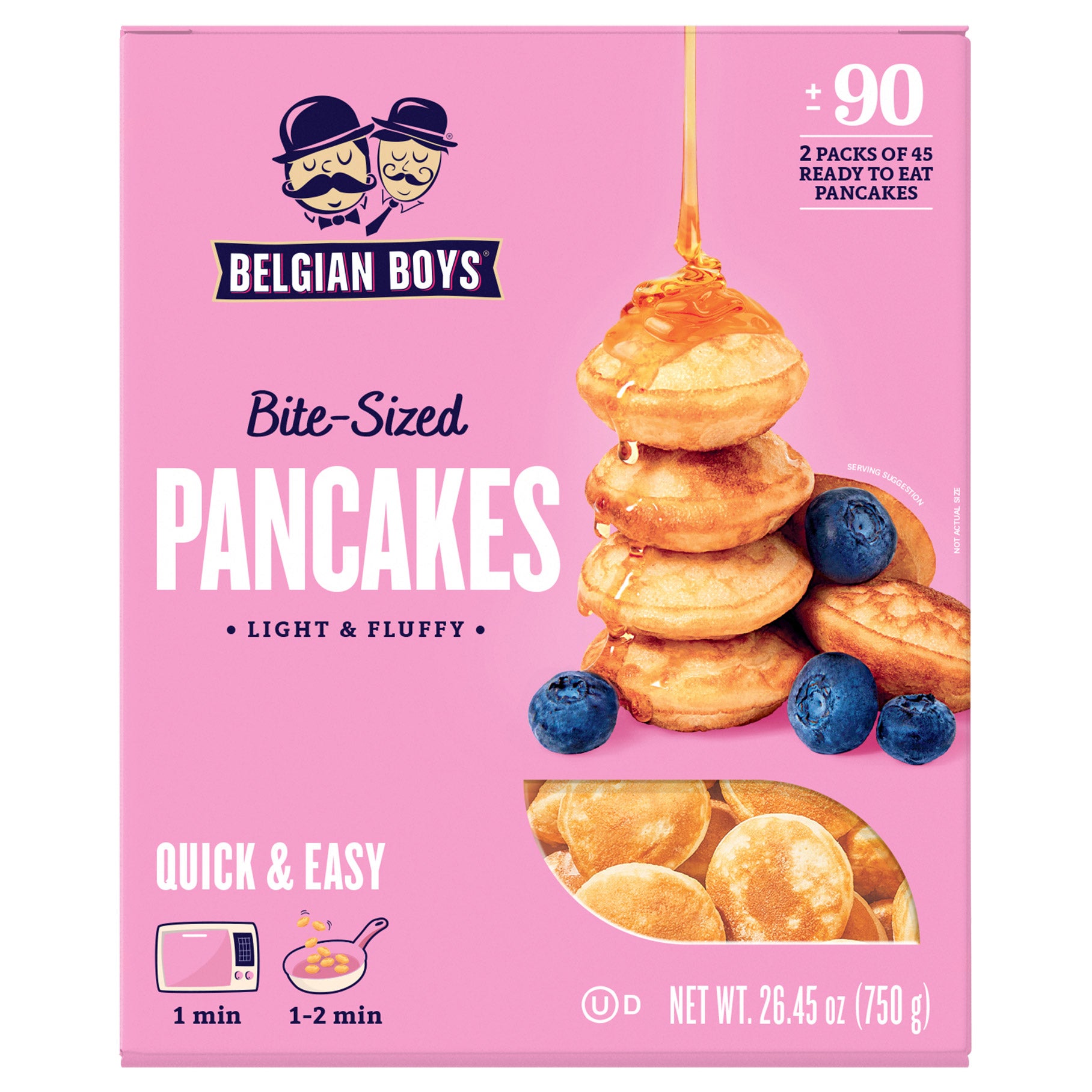 BELGIAN BOYS MINI PANCAKES 26.45 OUNCE PACKAGE