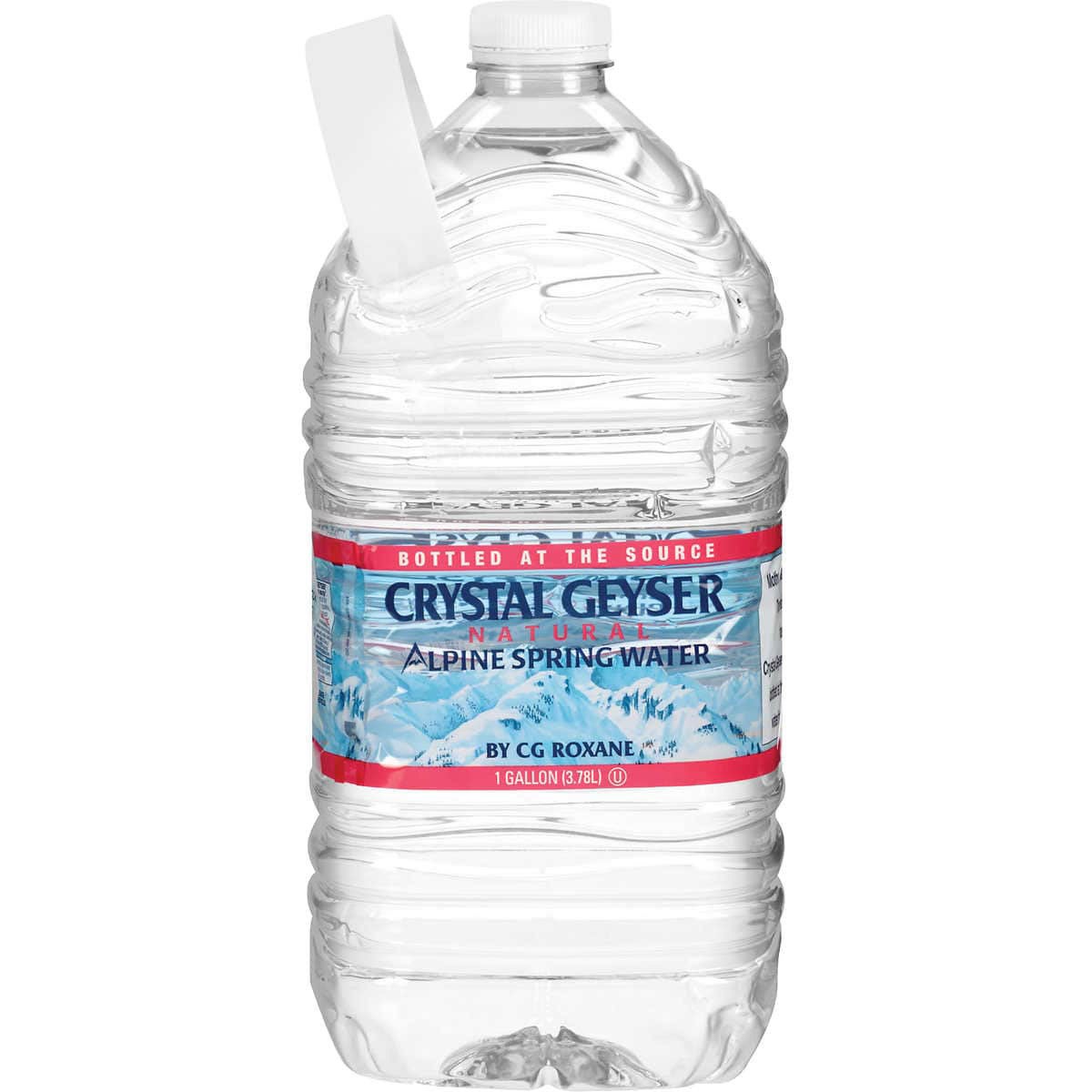 CRYSTAL GEYSER ALPINE SPRING WATER 6 PACK 1 GALLON EACH