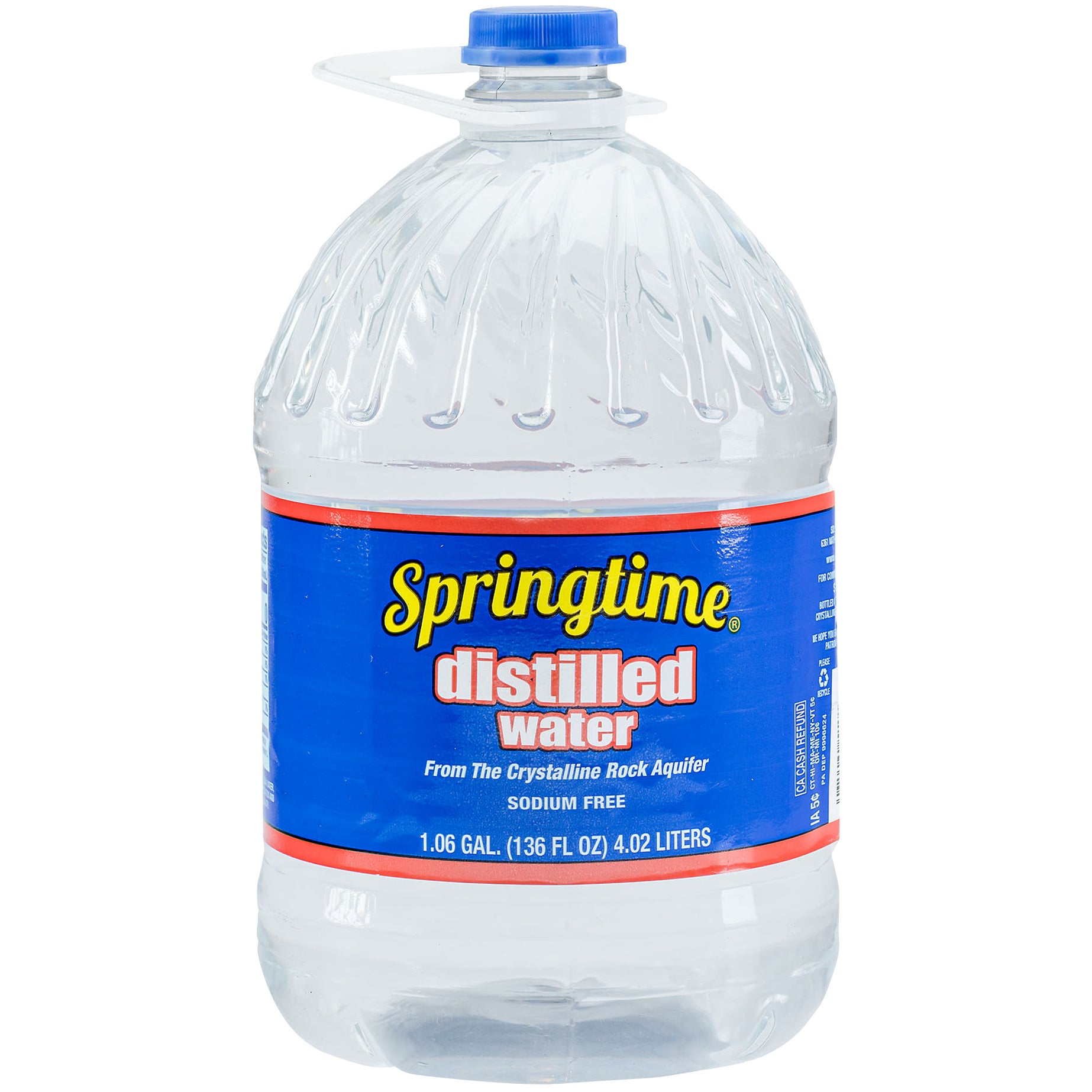 SPRINGTIME DISTILLED WATER 136OZ