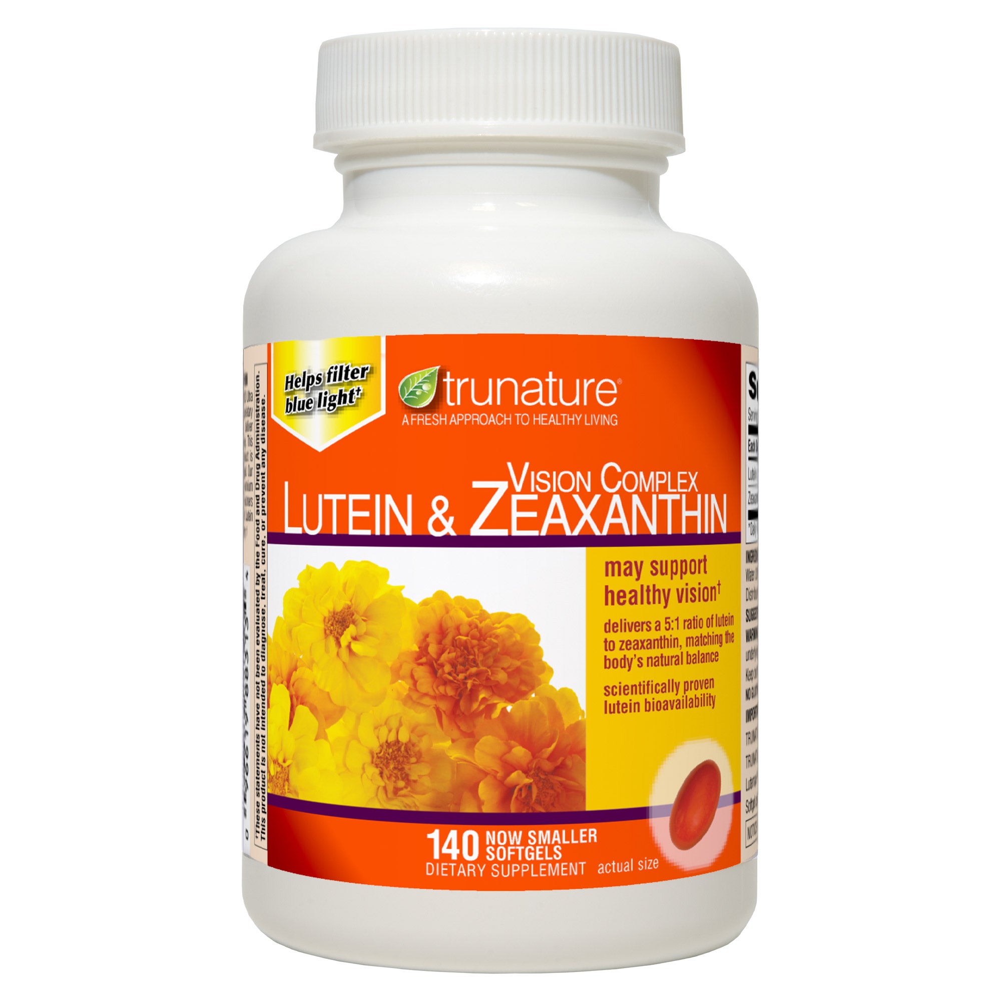 TRUNATURE LUTEIN & ZEAXANTHIN 140 SOFTGELS - Image 1