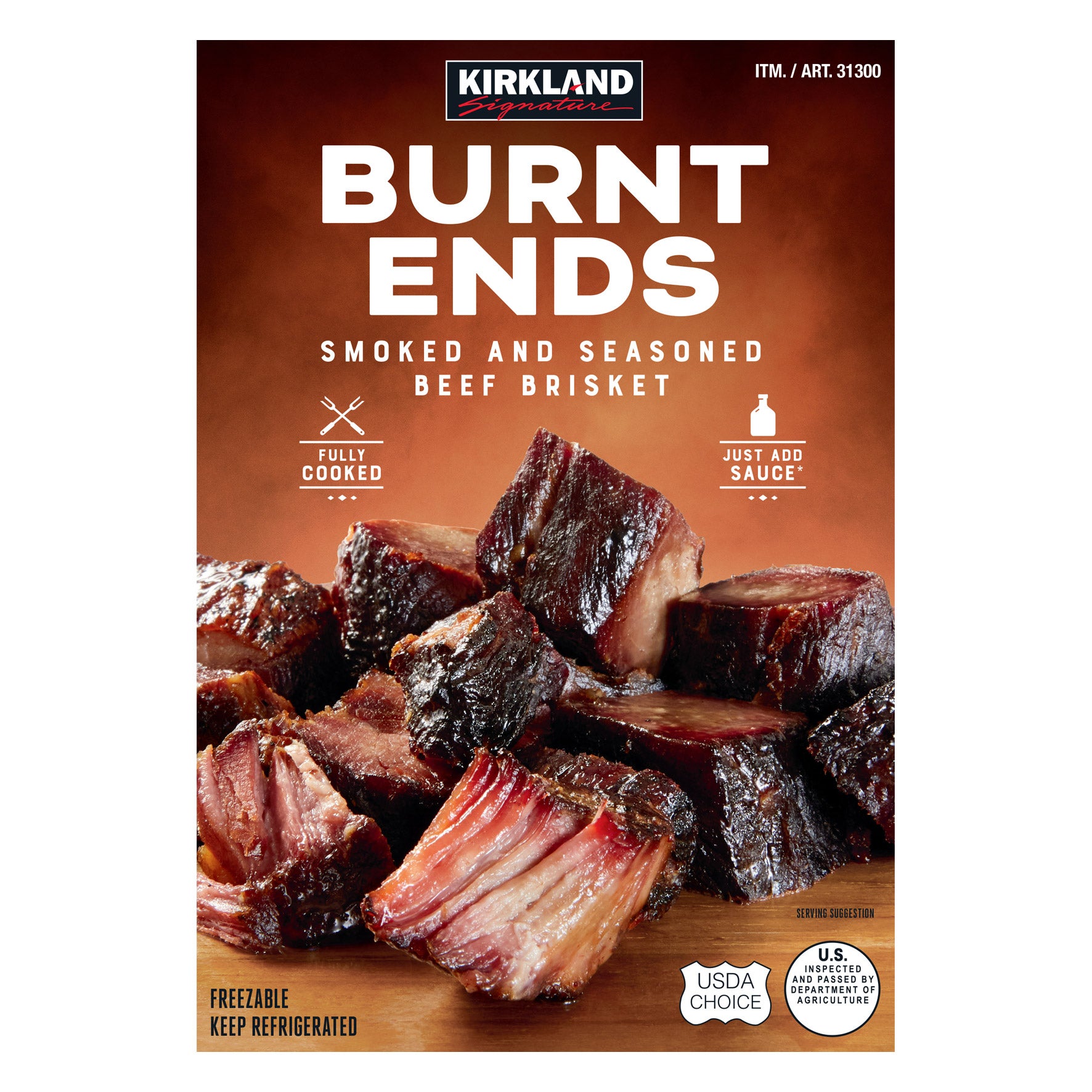 KIRKLAND SIGNATURE SMOKED BURNT ENDS PRICE PER LB - Image 1